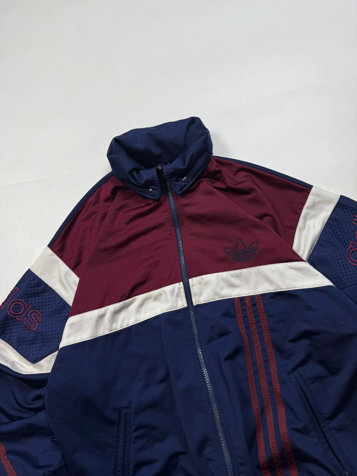 Vintage 90s adidas originals colour block track jacket (M)