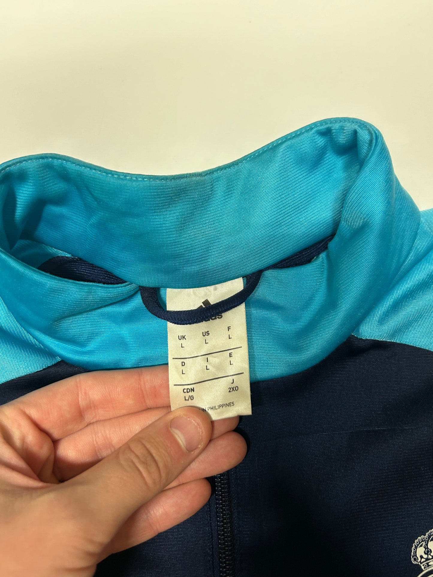 Real Madrid Adidas track jacket (L)