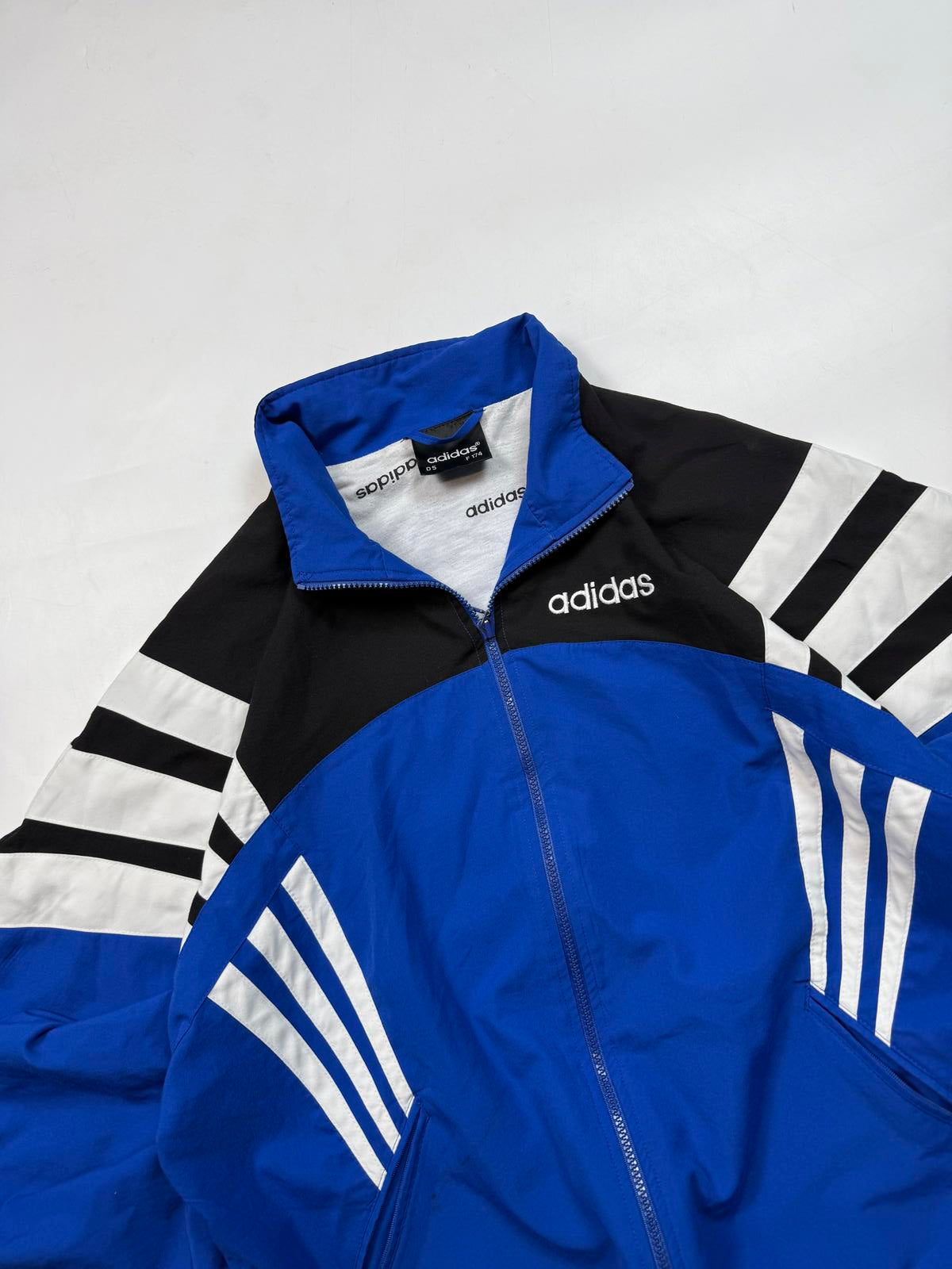 Vintage 90s adidas originals colour block track jacket (M)