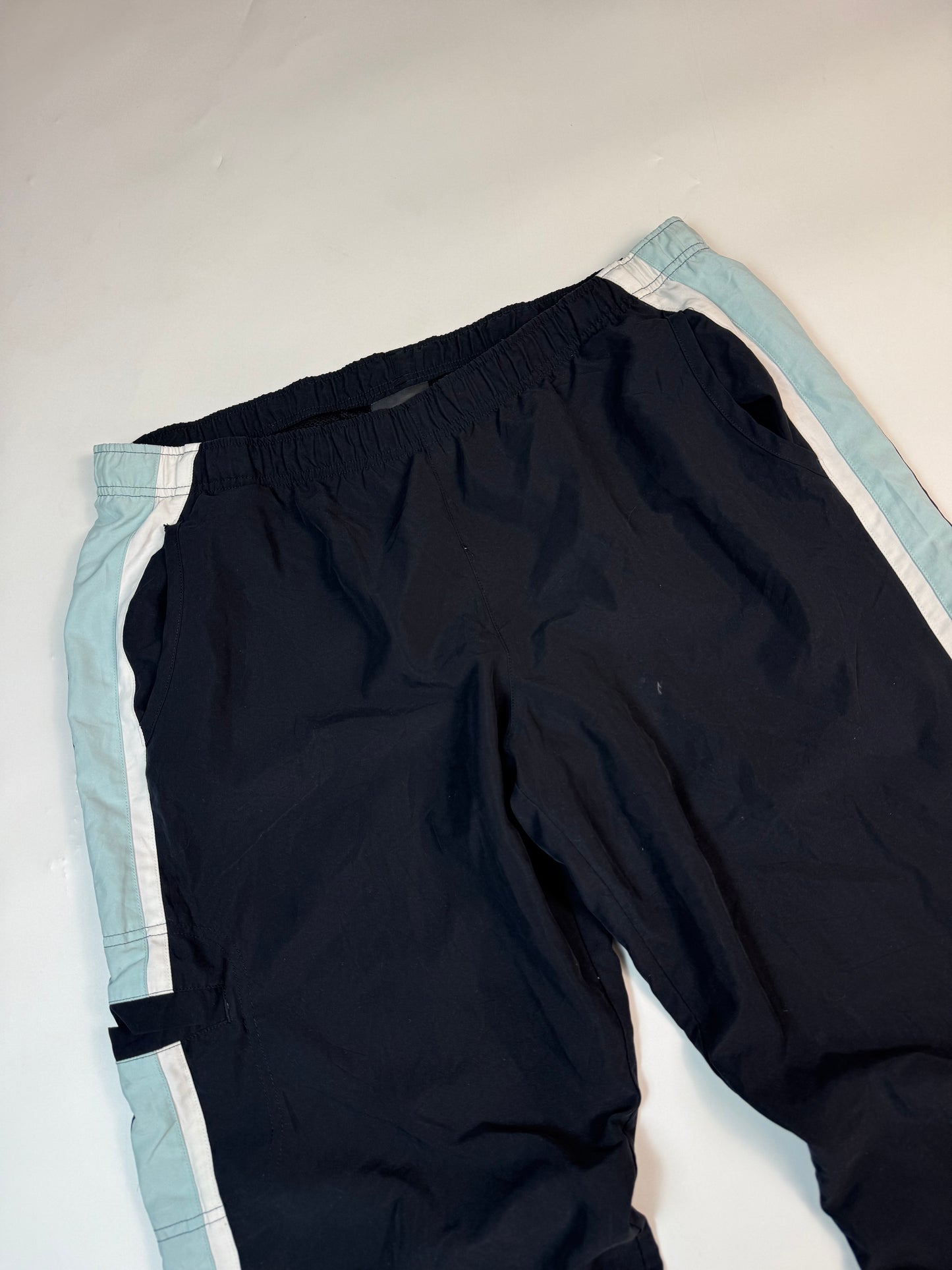Vintage Reebok side stripe baggy track pants (XL)