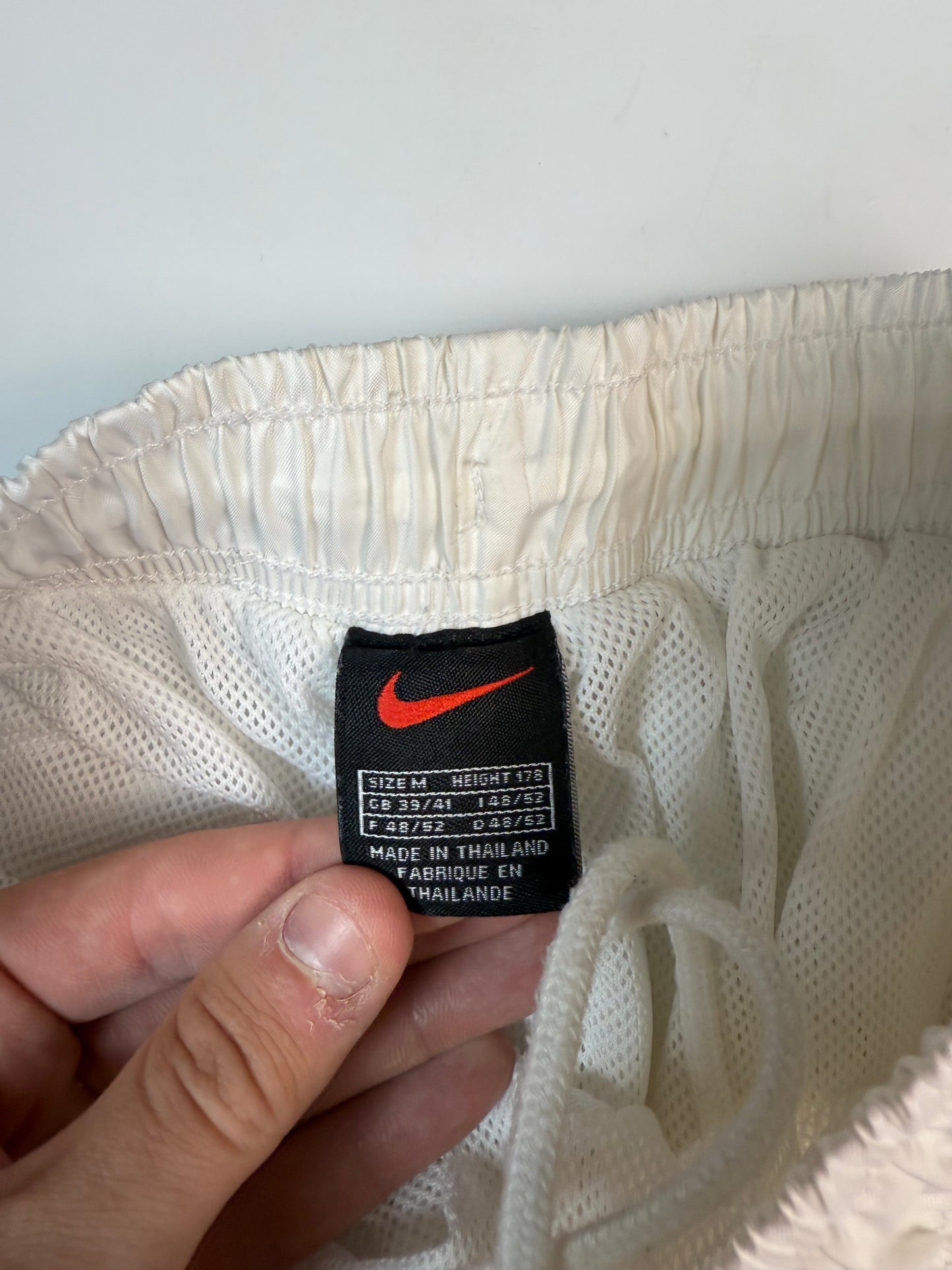 Vintage 90s Nike side stripe baggy track pants (M)
