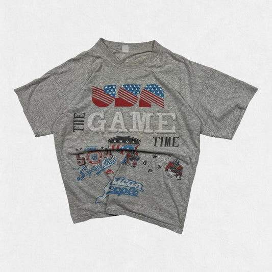Vintage 90s USA American football graphic tee (L)