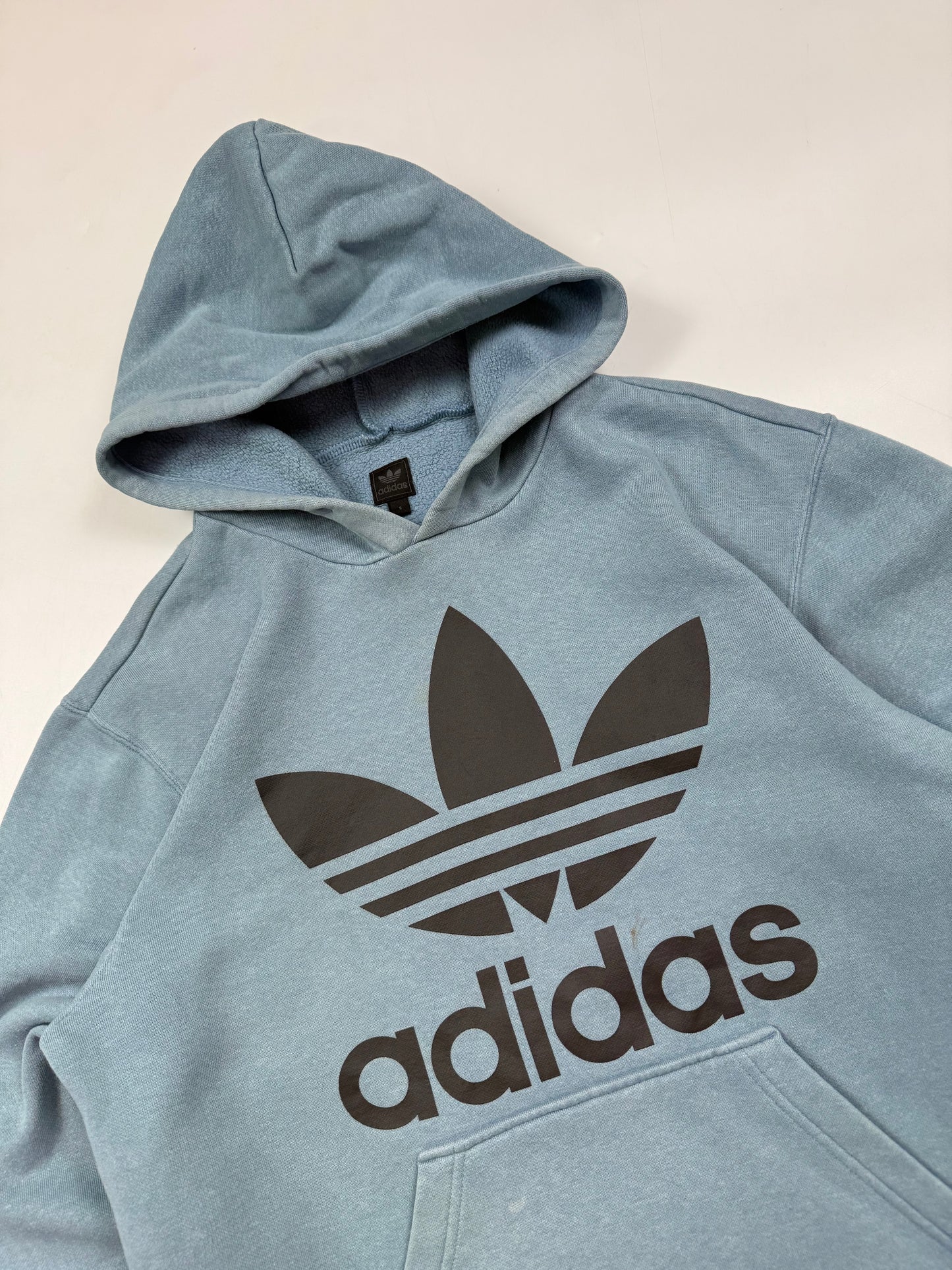 Vintage Adidas centre logo hoodie (S)