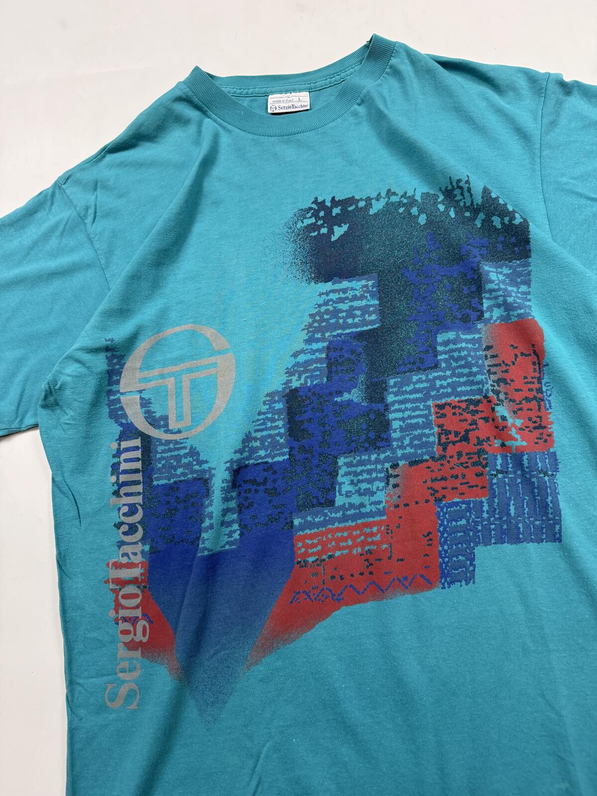 Vintage 90s Sergio Tacchini graphic tee (L)