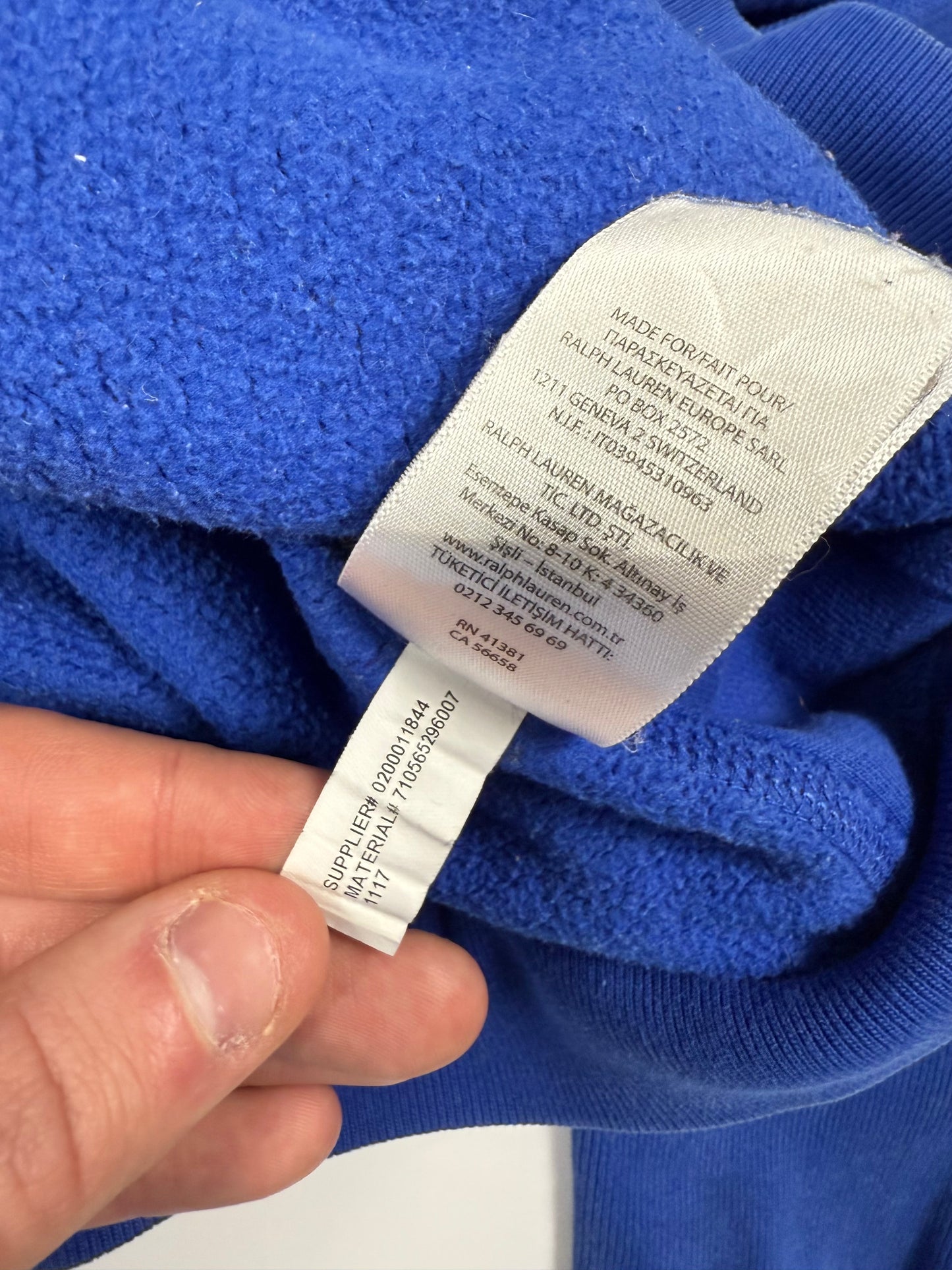 Polo Ralph Lauren zip up hoodie (M)