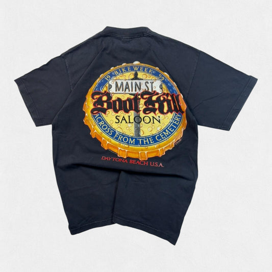 Vintage 90s Boot Hill beer 1999 graphic tee (L)