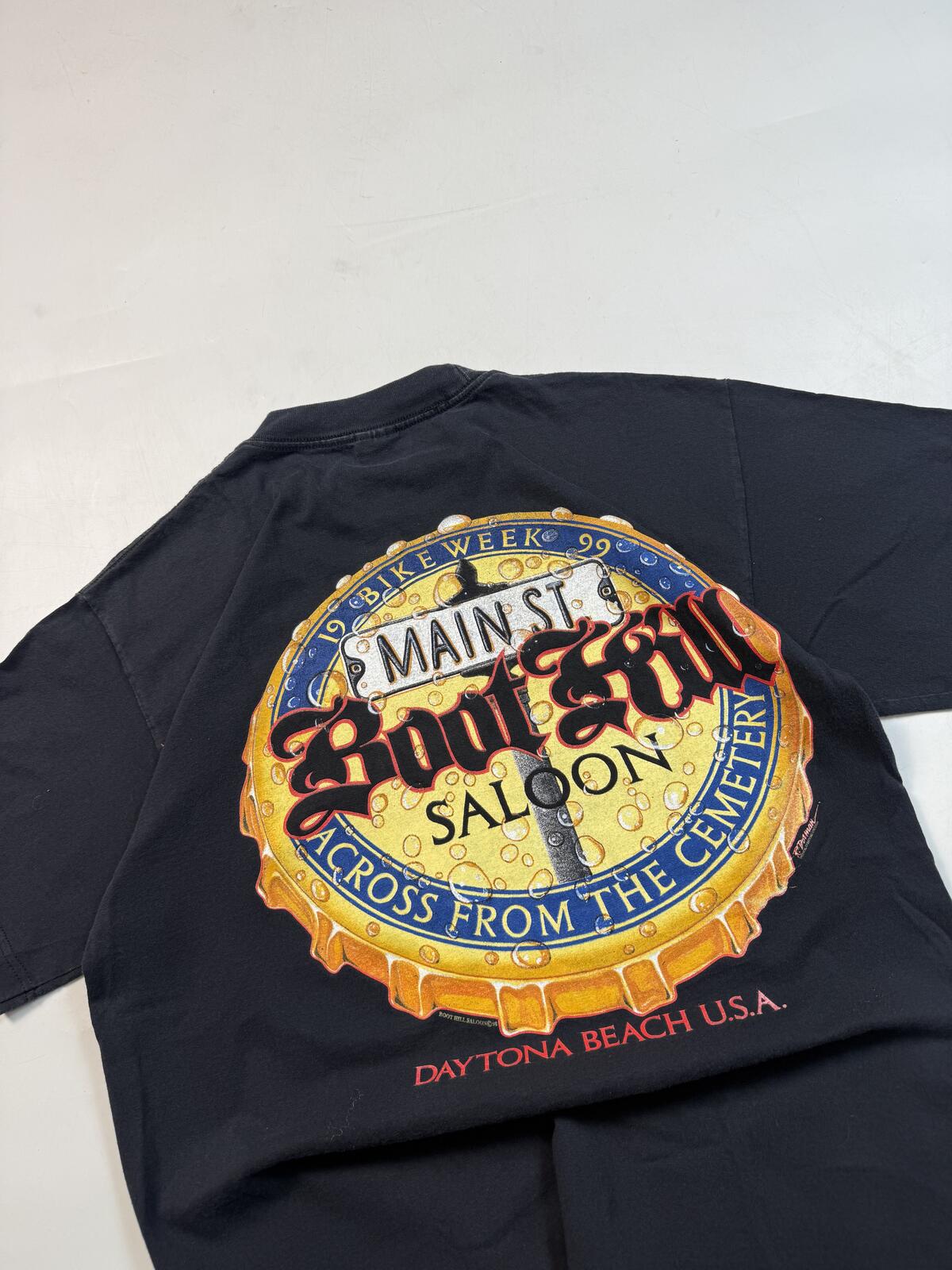 Vintage 90s Boot Hill beer 1999 graphic tee (L)