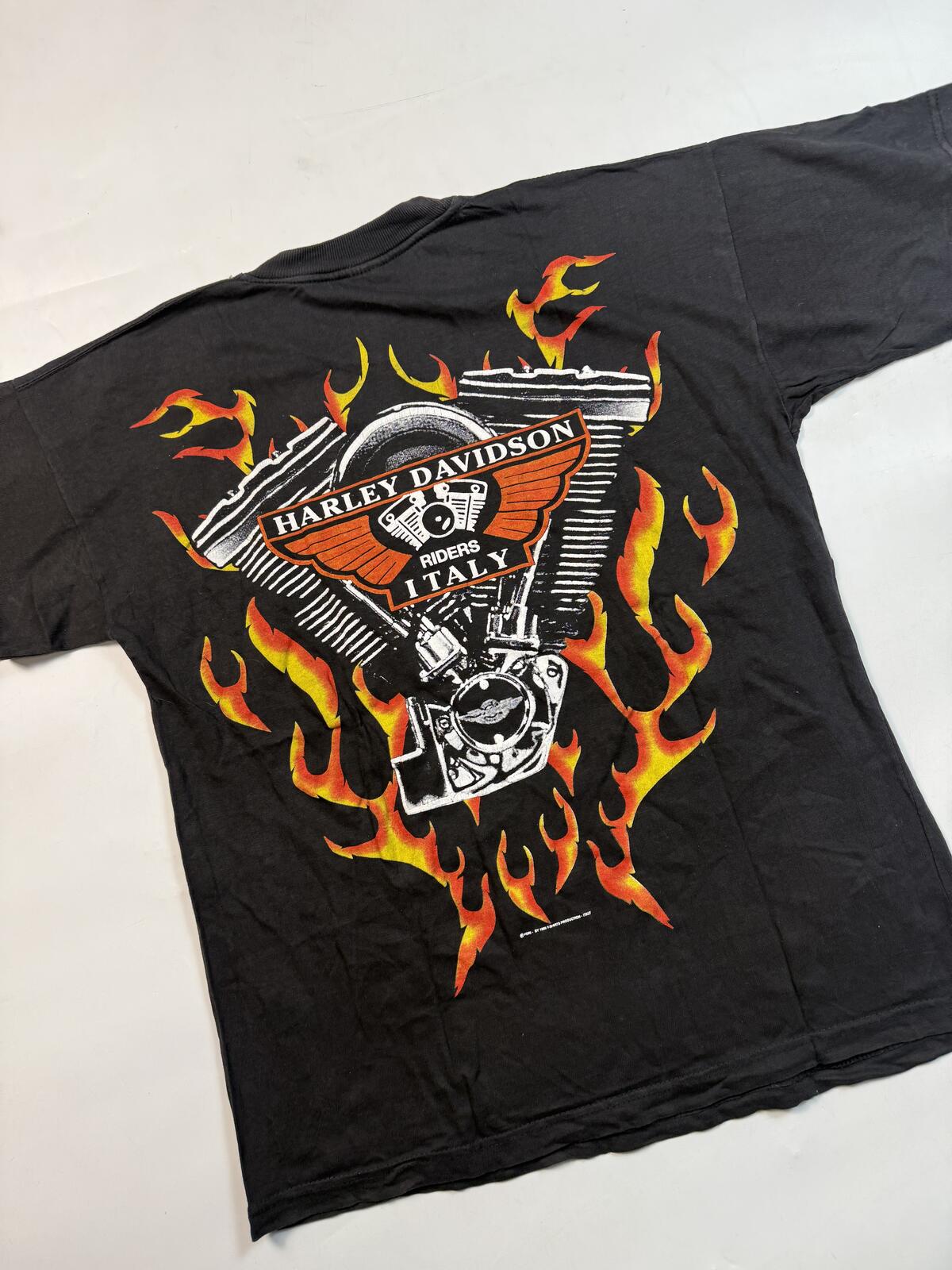 Vintage Harley Davidson Italy 1996 graphic tee (L)