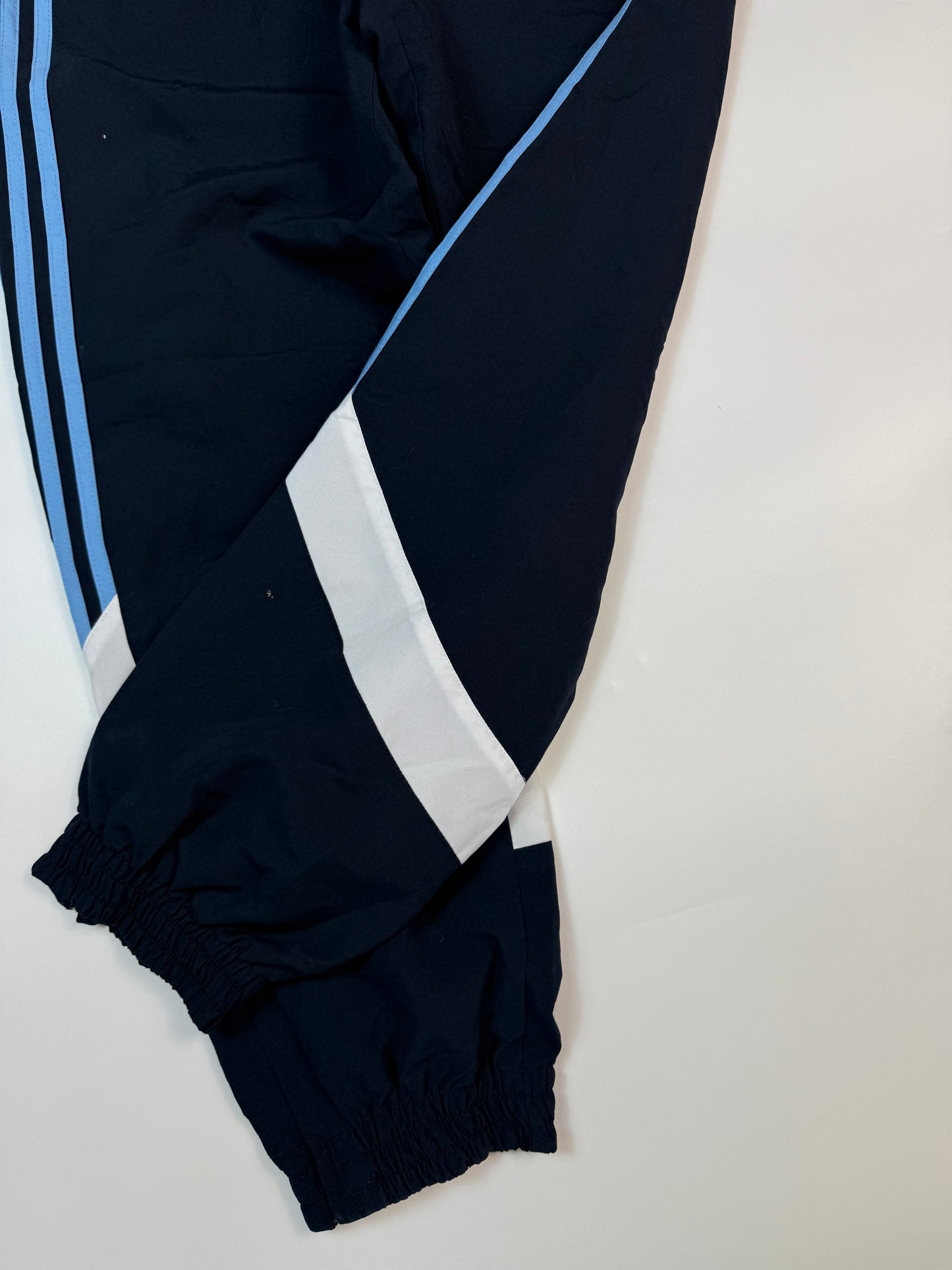 Vintage Adidas side stripe baggy track pants (S)