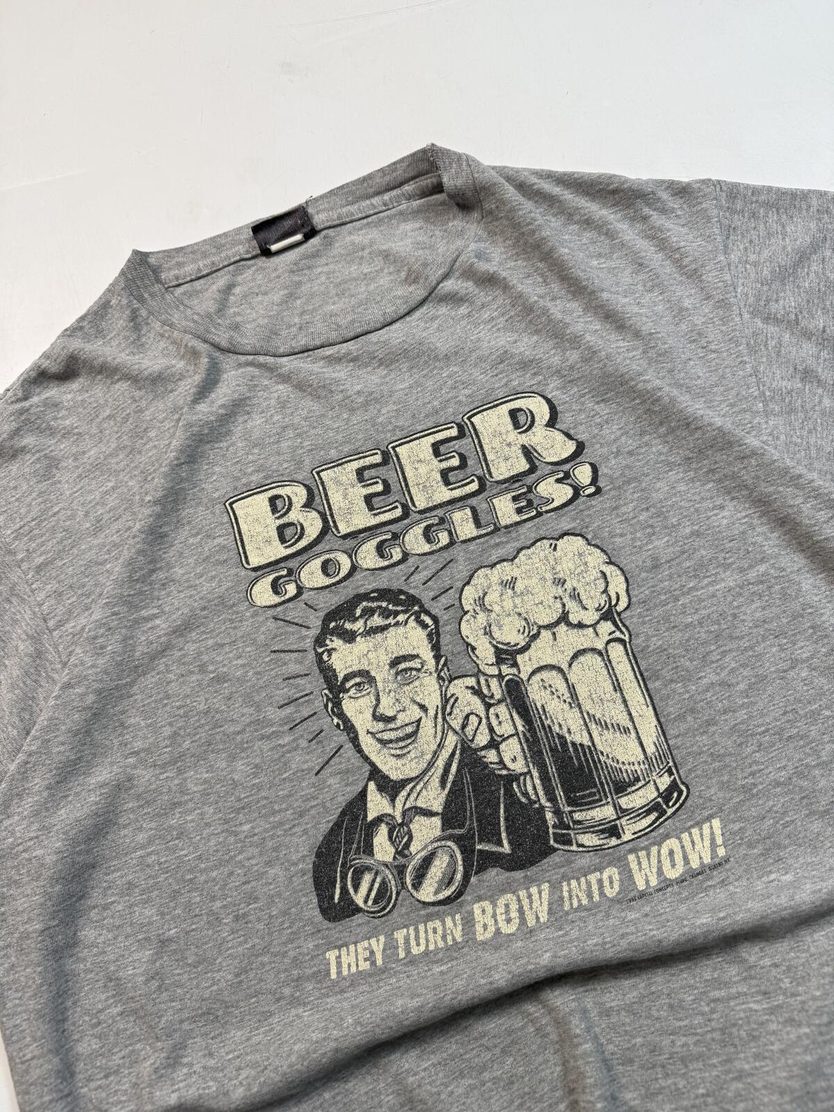 Vintage 90s Beer Goggles single stitch graphic tee (XL)