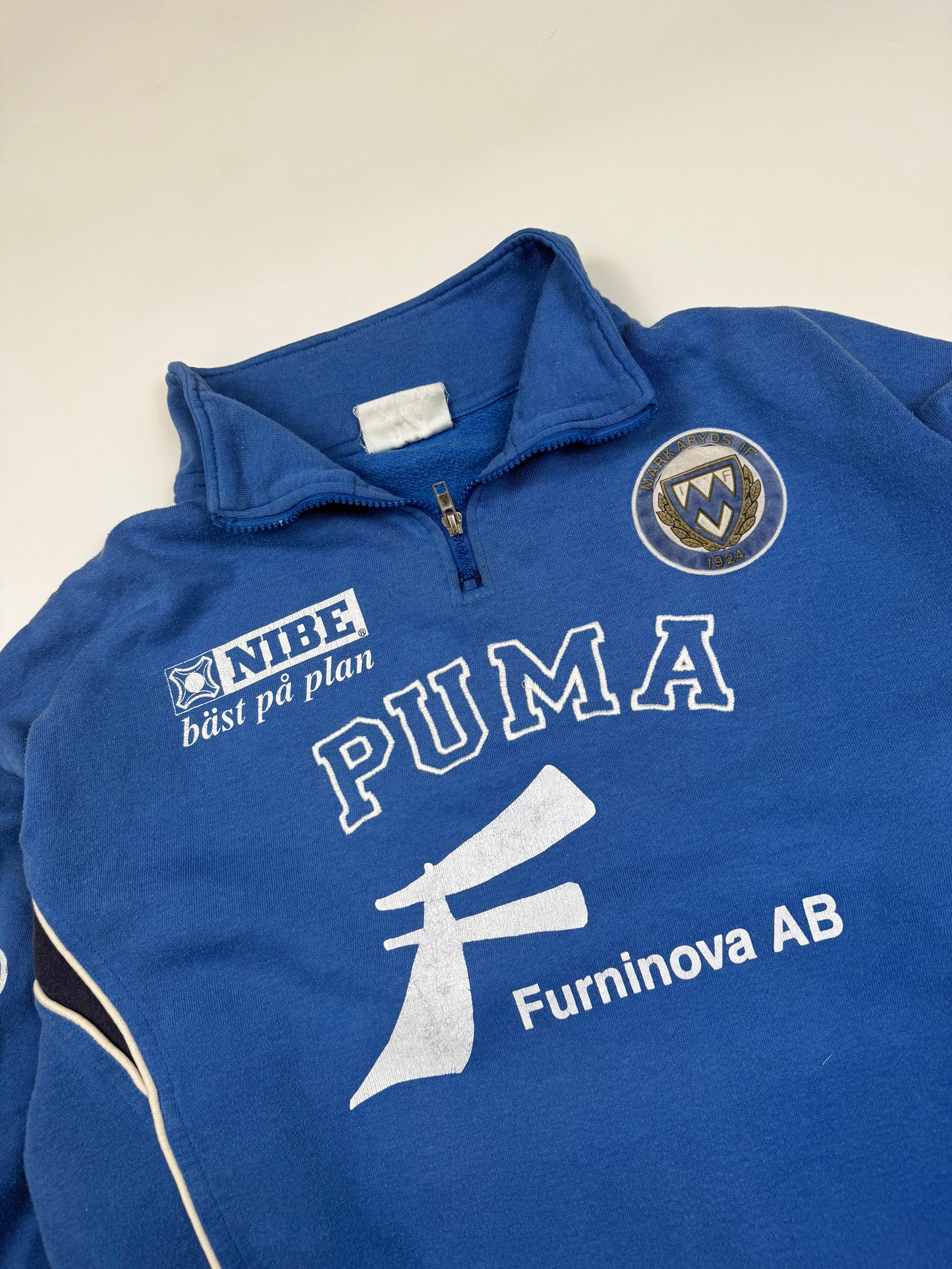 Vintage Puma football quarter zip sweatshirt (M)