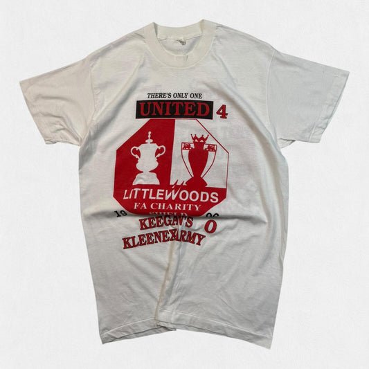 Vintage 90s Manchester United 1996 football graphic tee (XL)