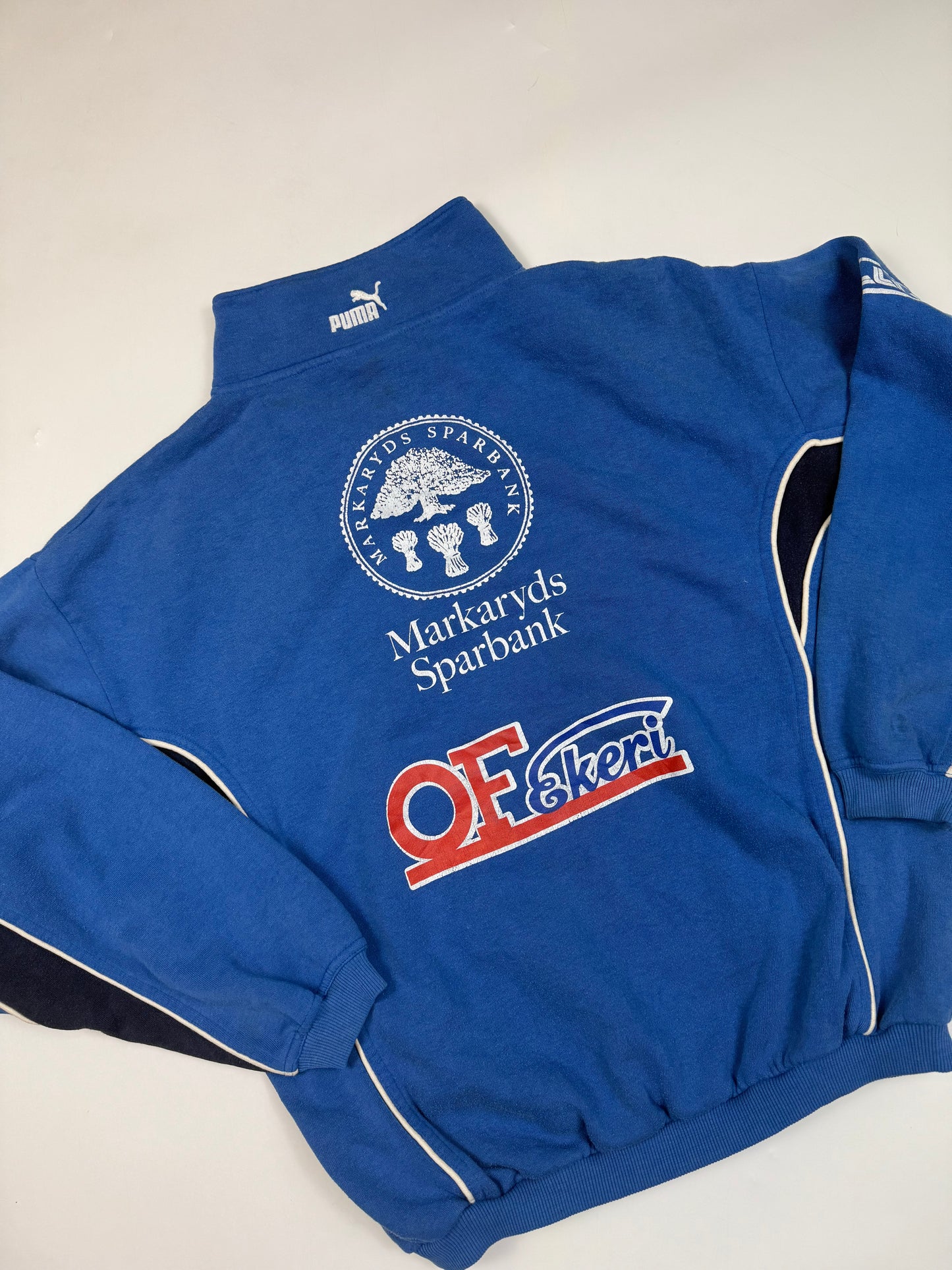 Vintage Puma football quarter zip sweatshirt (M)