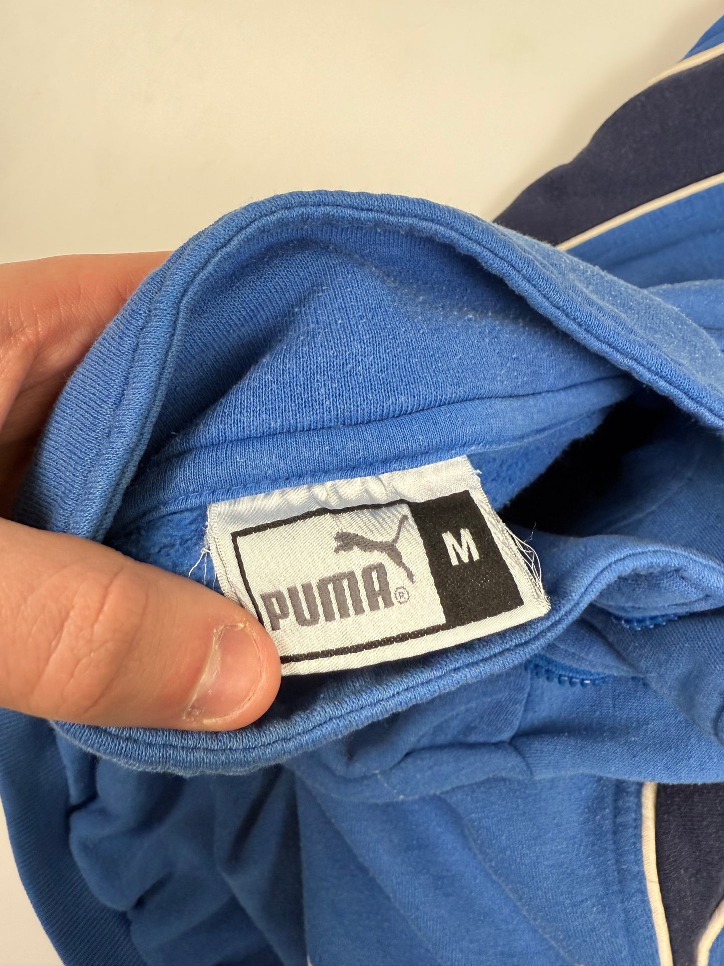 Vintage Puma football quarter zip sweatshirt (M)