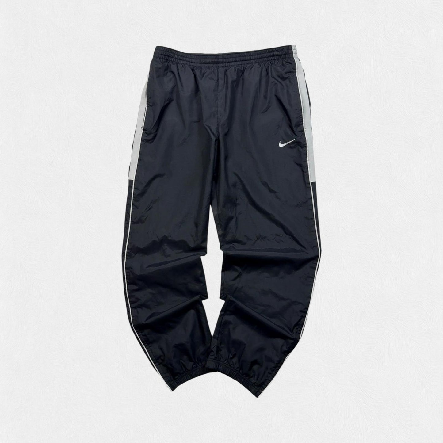 Vintage Nike side stripe baggy track pants (L)