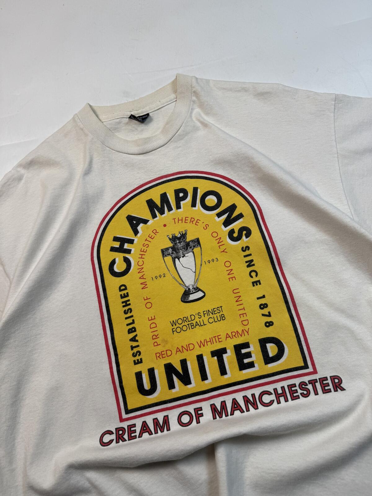 Vintage Manchester United 1993/94 football graphic tee (XL)