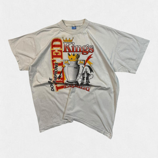 Vintage 90s Manchester United football graphic tee (XL)