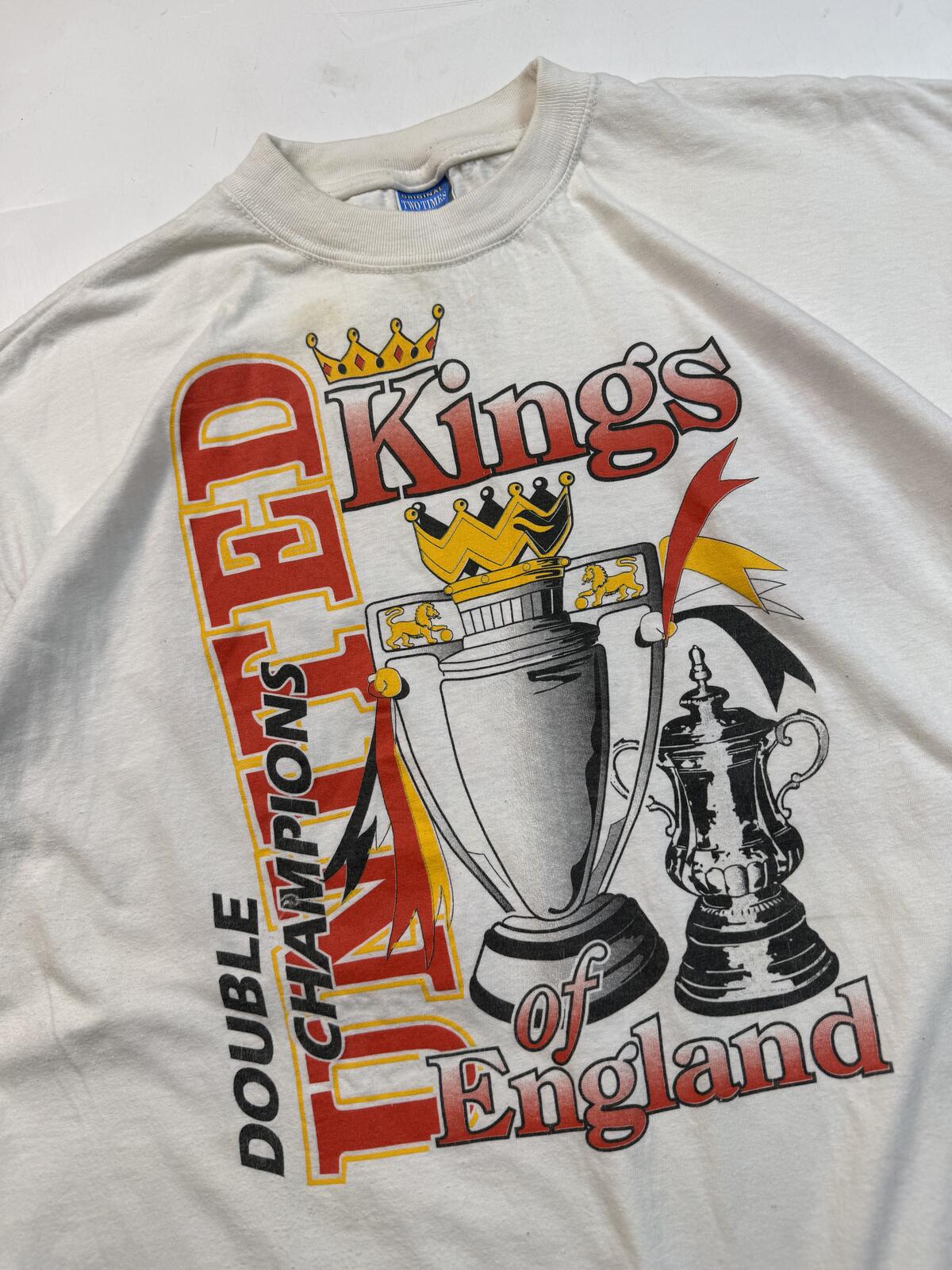Vintage 90s Manchester United football graphic tee (XL)
