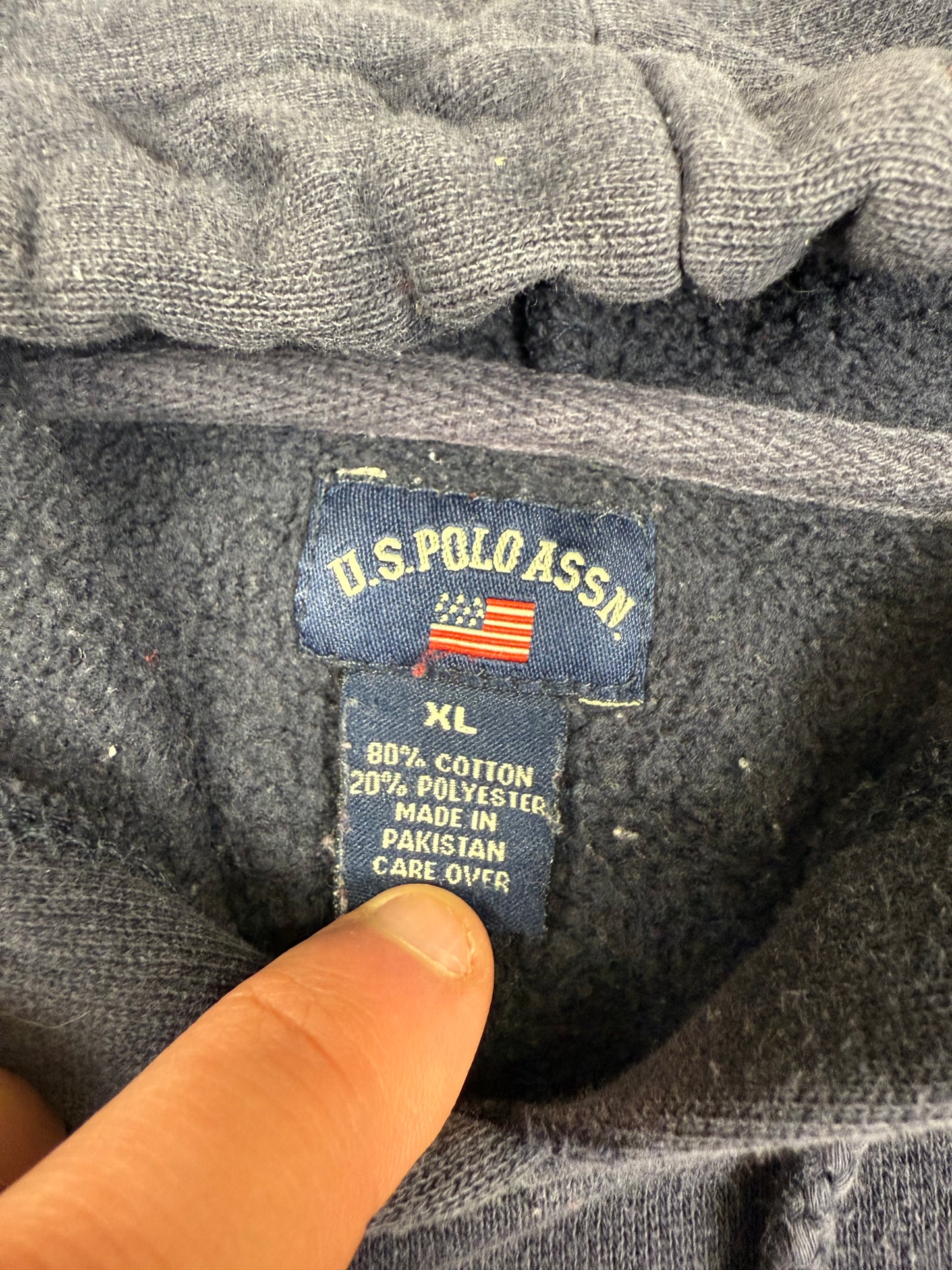 Vintage US Polo Assn spell out hoodie (XL)