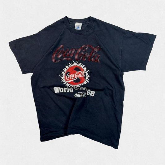 Vintage Coca Cola France world cup 1998 graphic tee (L)