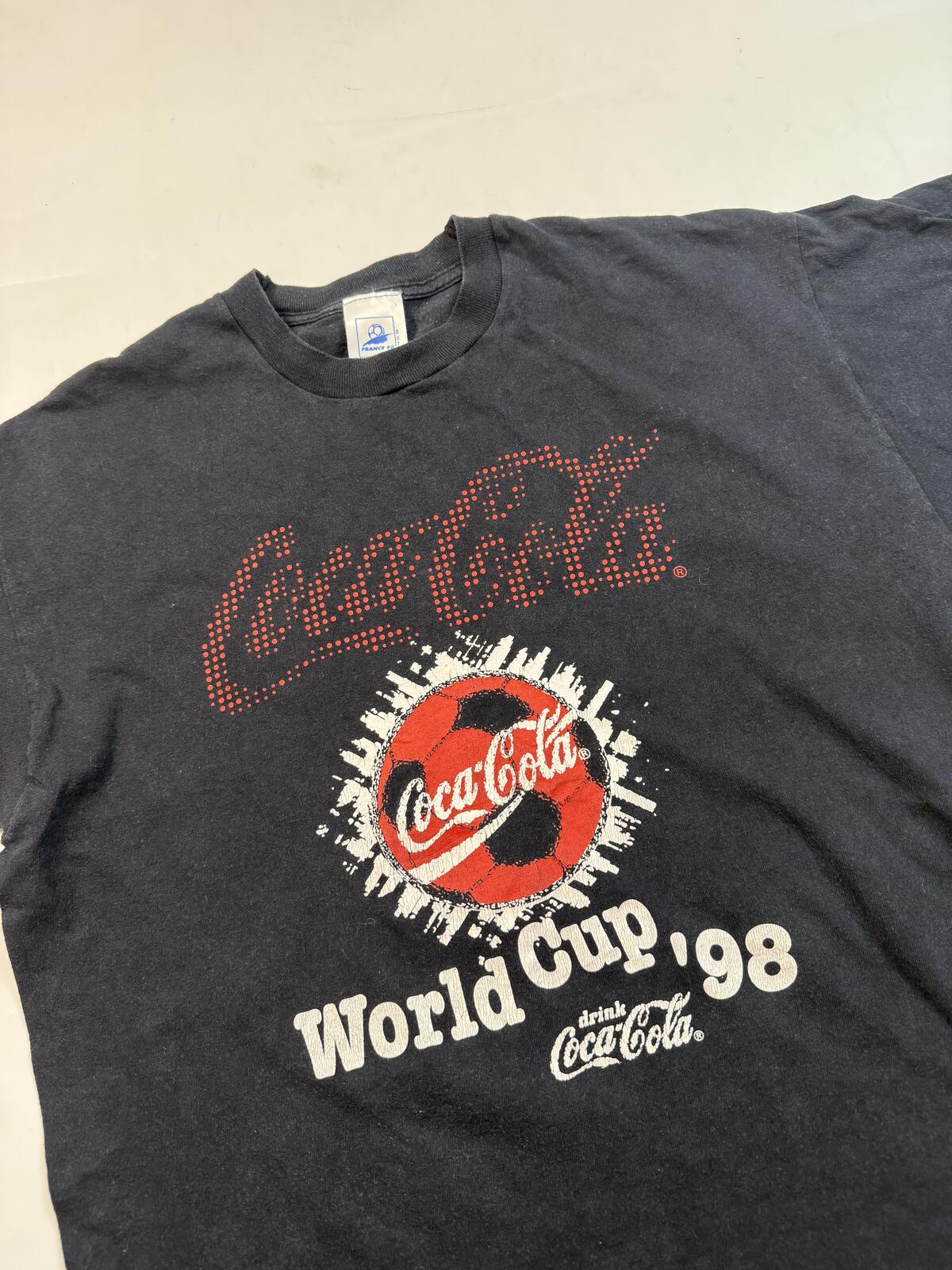 Vintage Coca Cola France world cup 1998 graphic tee (L)