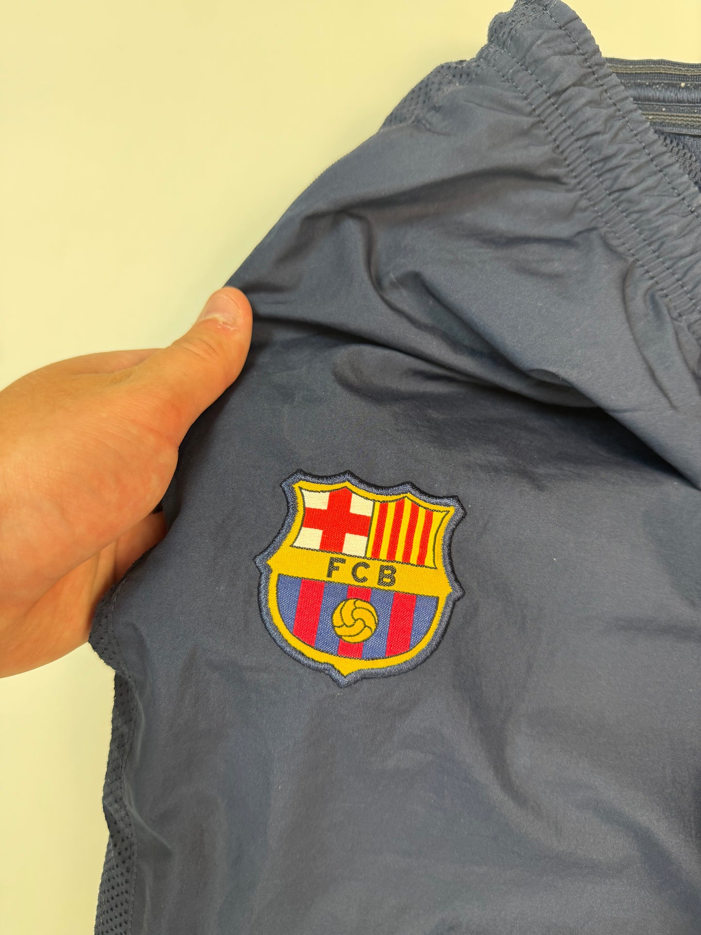 Vintage Barcelona 2009/10 Nike baggy track pants (S)
