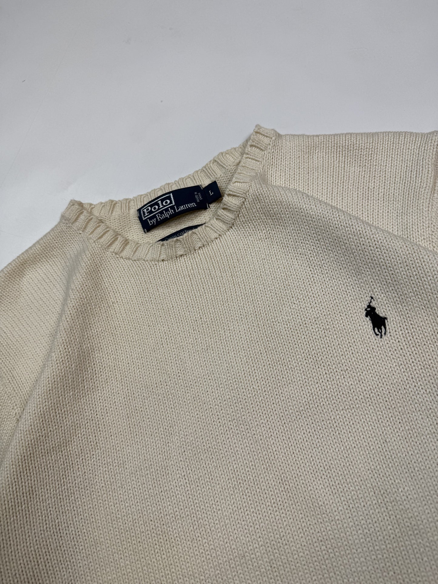 Vintage 90s Polo Ralph Lauren knit sweater (L)