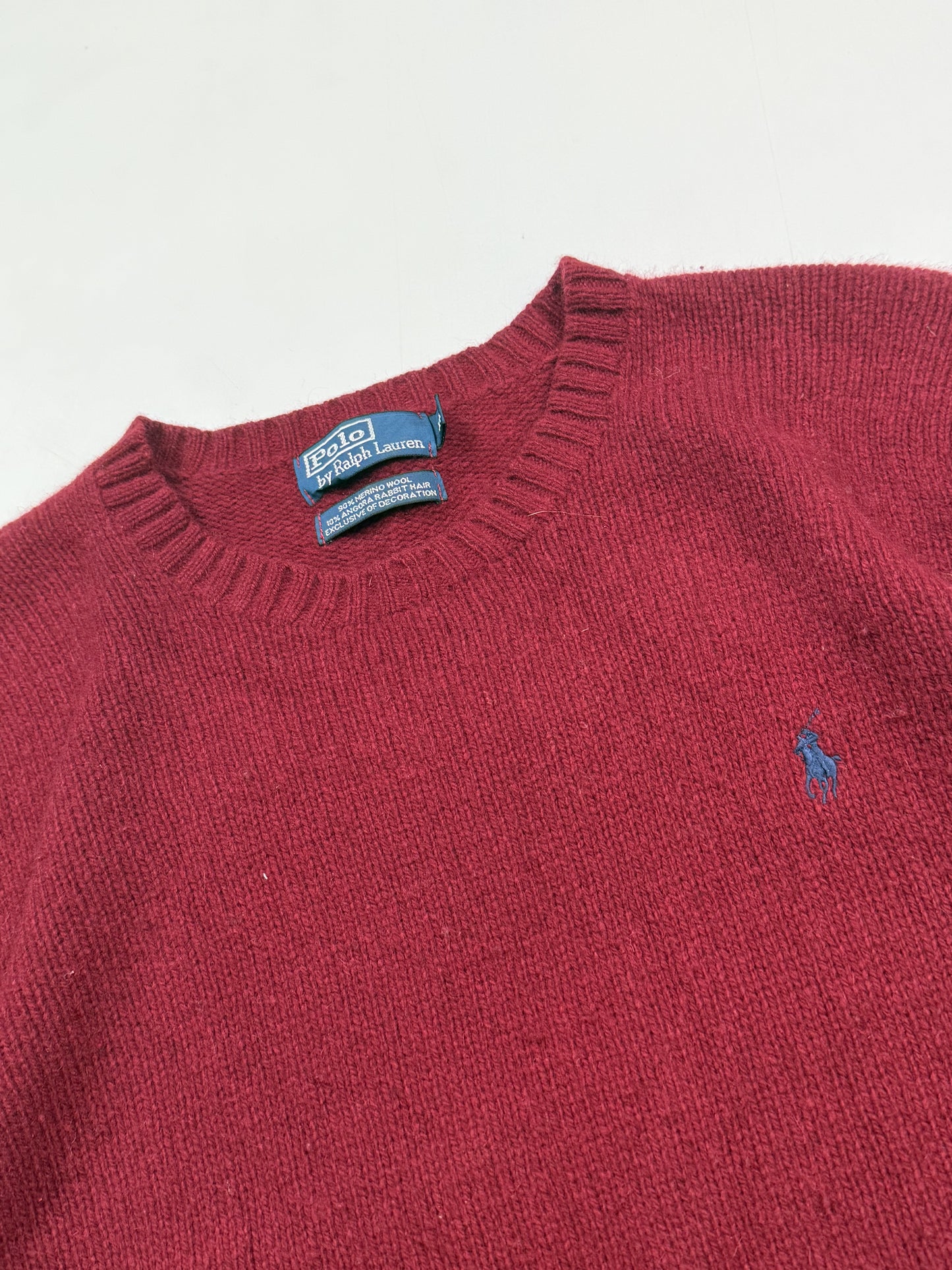 Vintage 90s Polo Ralph Lauren merino wool knit sweater (XL)