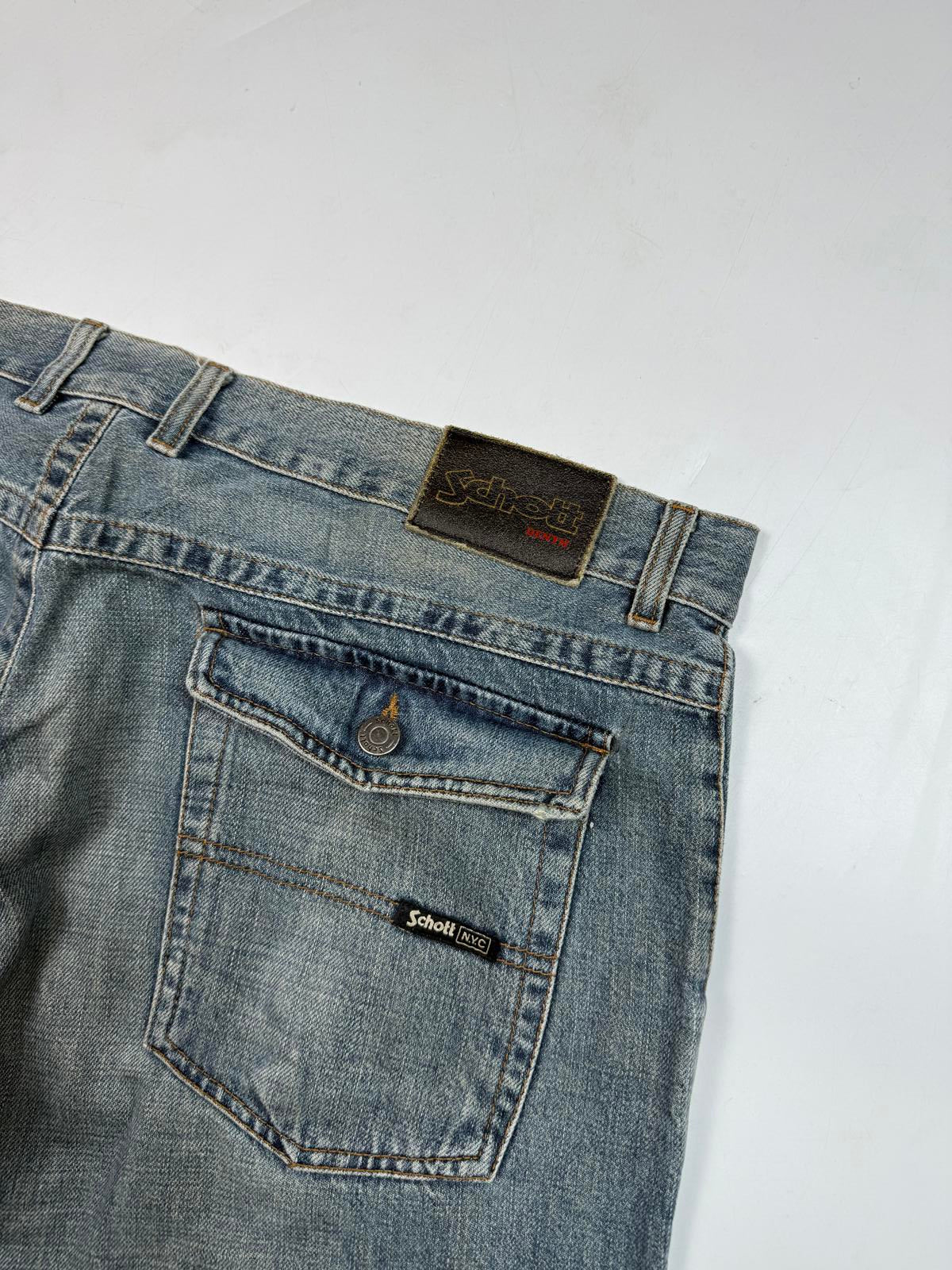Vintage Schott NYC baggy hip hop jeans (W40)