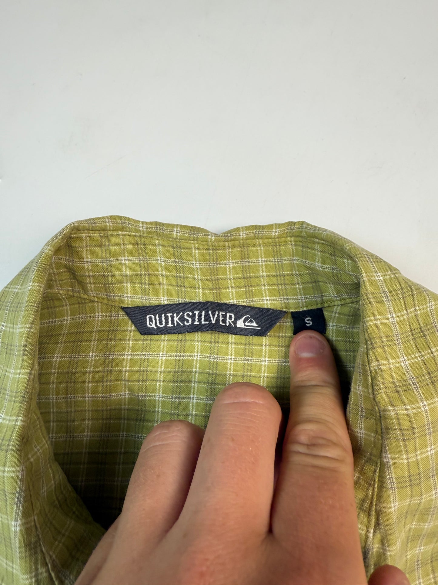 Vintage Quiksilver checkered s/s shirt (S)