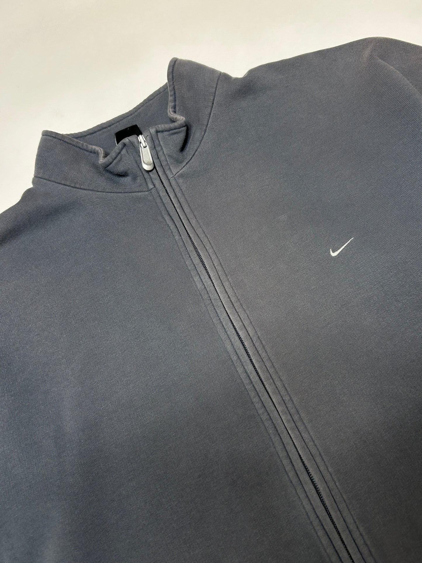 Vintage Nike mini swoosh zip up sweatshirt (XXL)