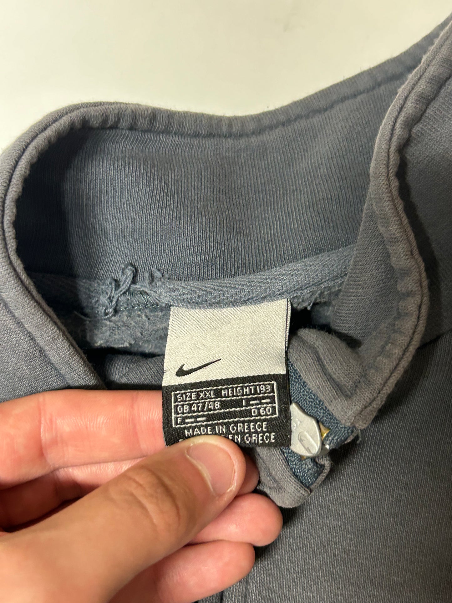 Vintage Nike mini swoosh zip up sweatshirt (XXL)