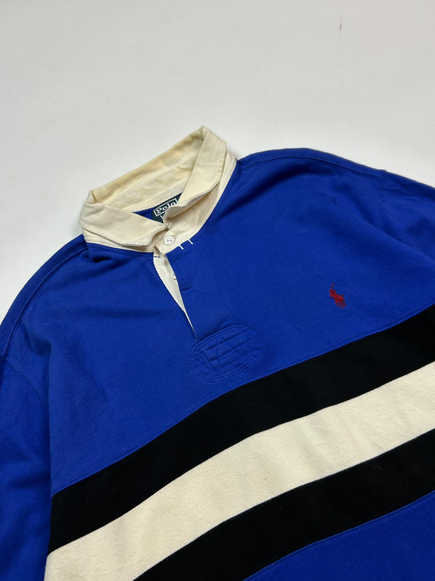 Vintage 90s Polo Ralph Lauren rugby polo shirt (XXL)