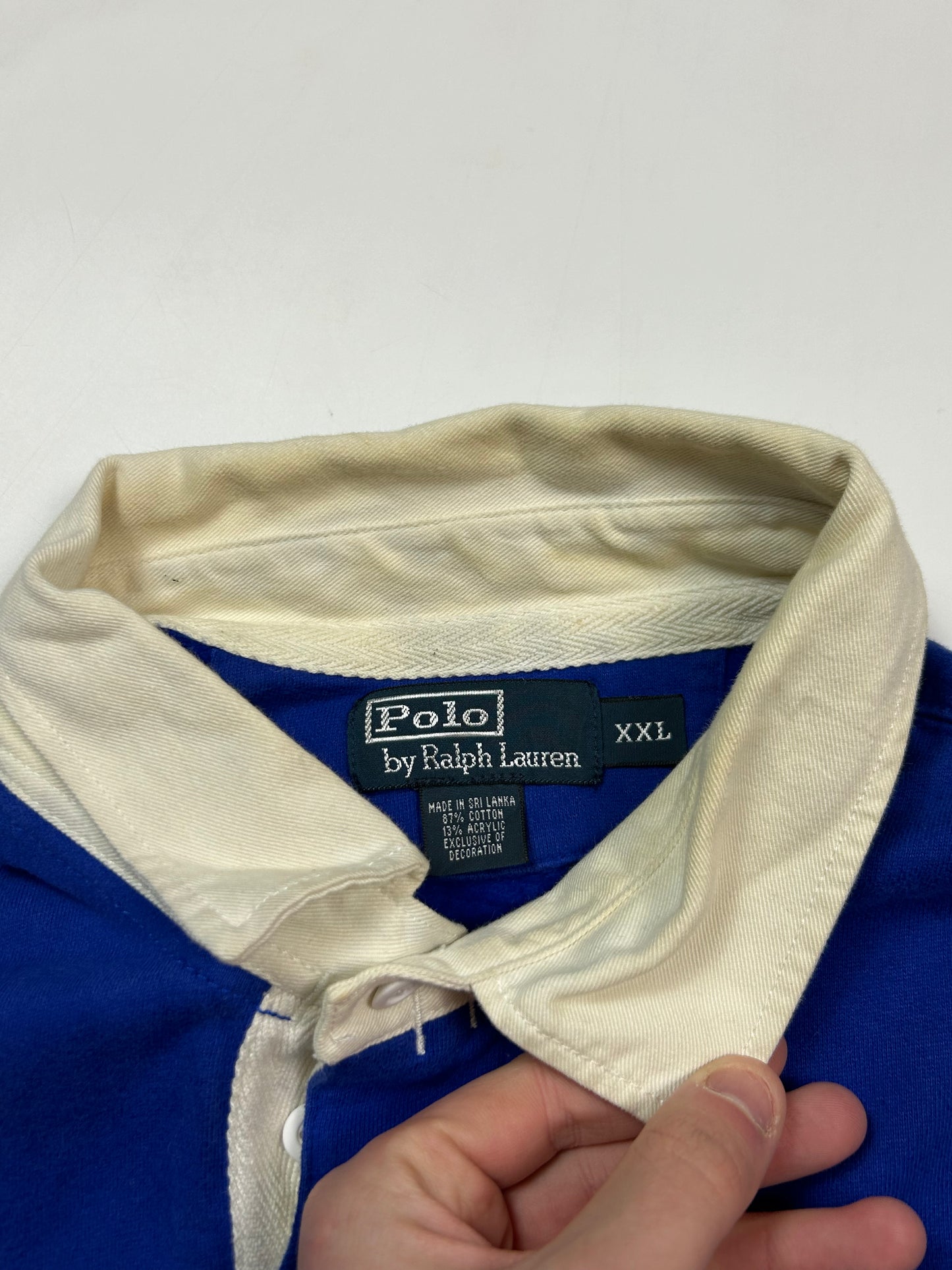 Vintage 90s Polo Ralph Lauren rugby polo shirt (XXL)