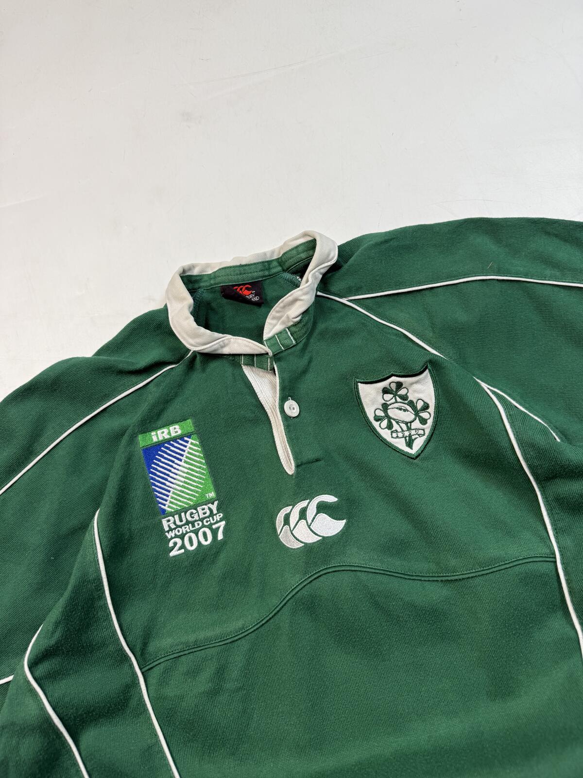 Vintage Ireland 2007 world cup rugby union shirt (M)