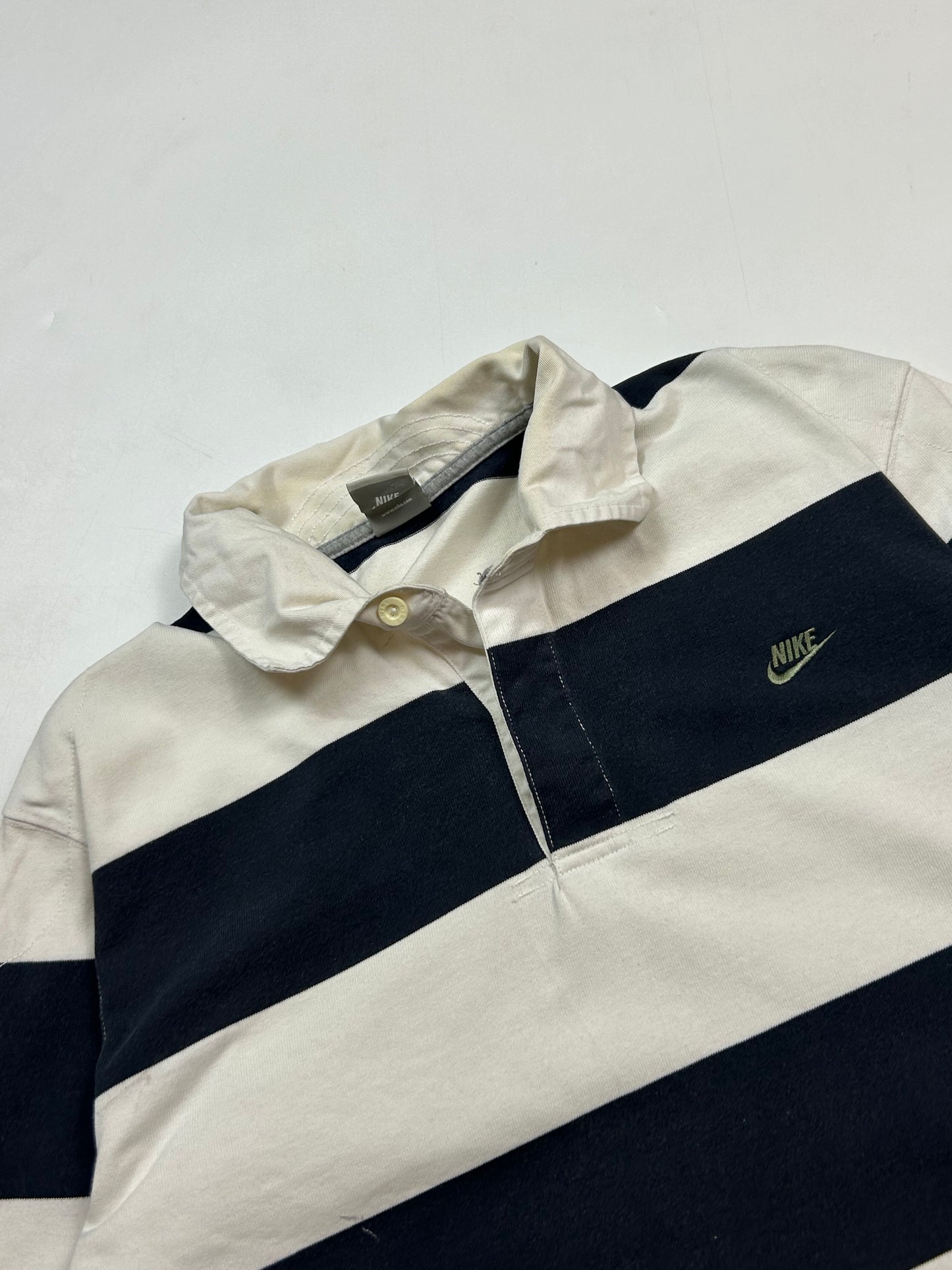 Vintage Nike striped rugby polo shirt (XXL)