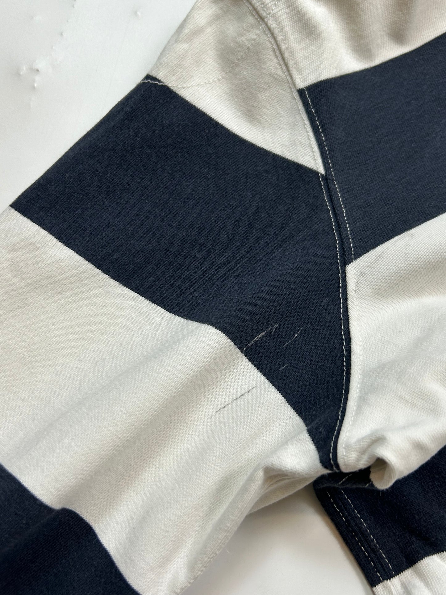 Vintage Nike striped rugby polo shirt (XXL)