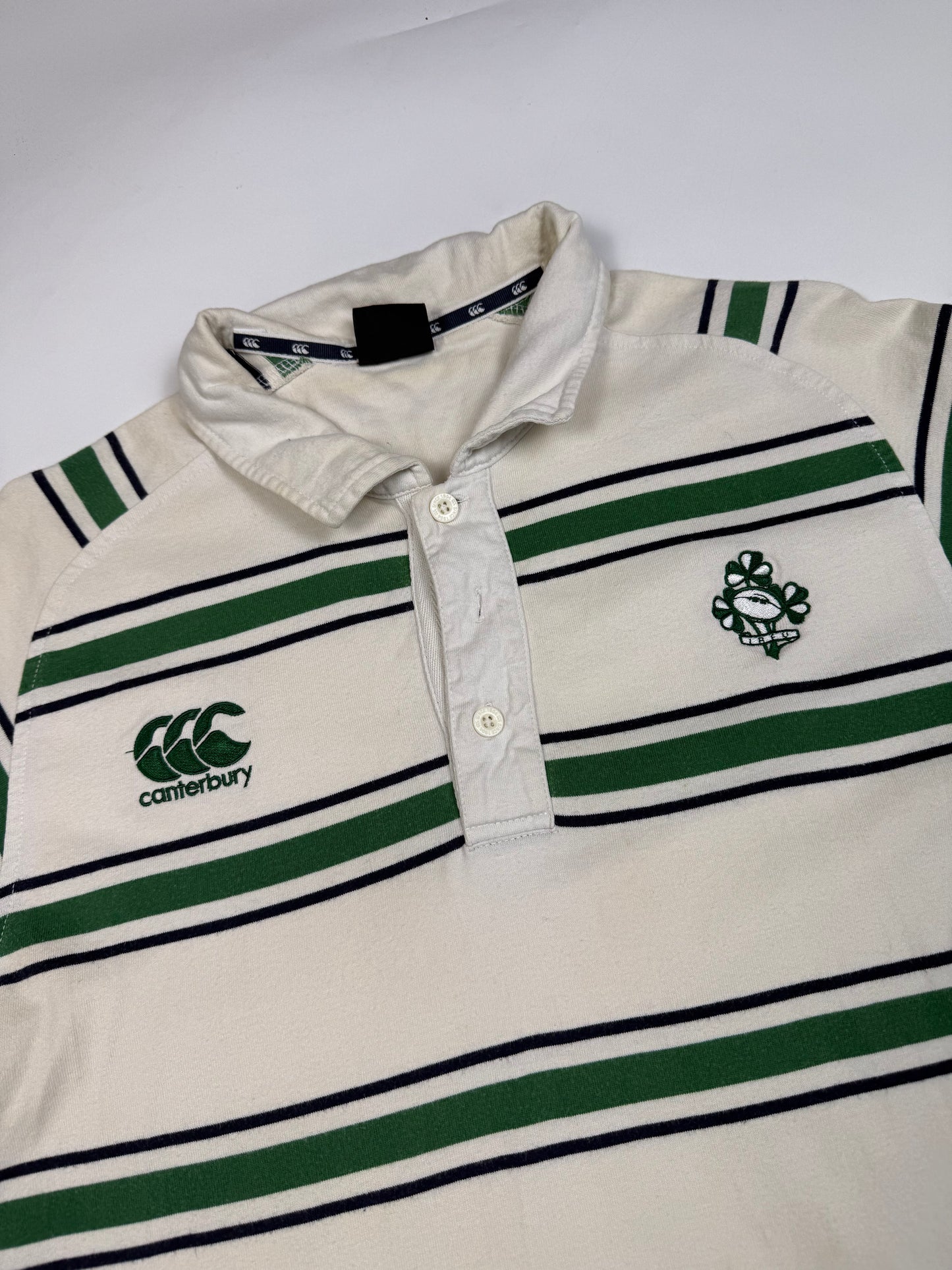 Vintage Ireland Canterbury rugby union polo shirt (L)