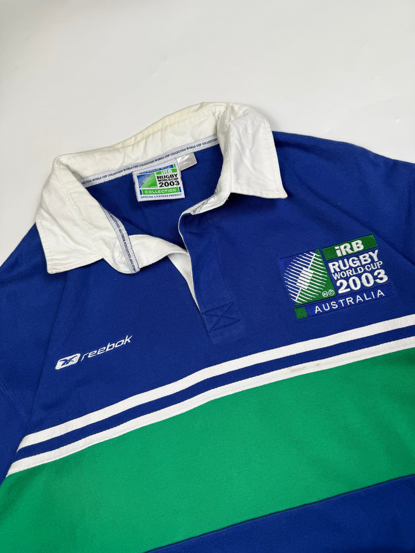 Vintage Australia rugby world cup 2003 Reebok rugby shirt (M)