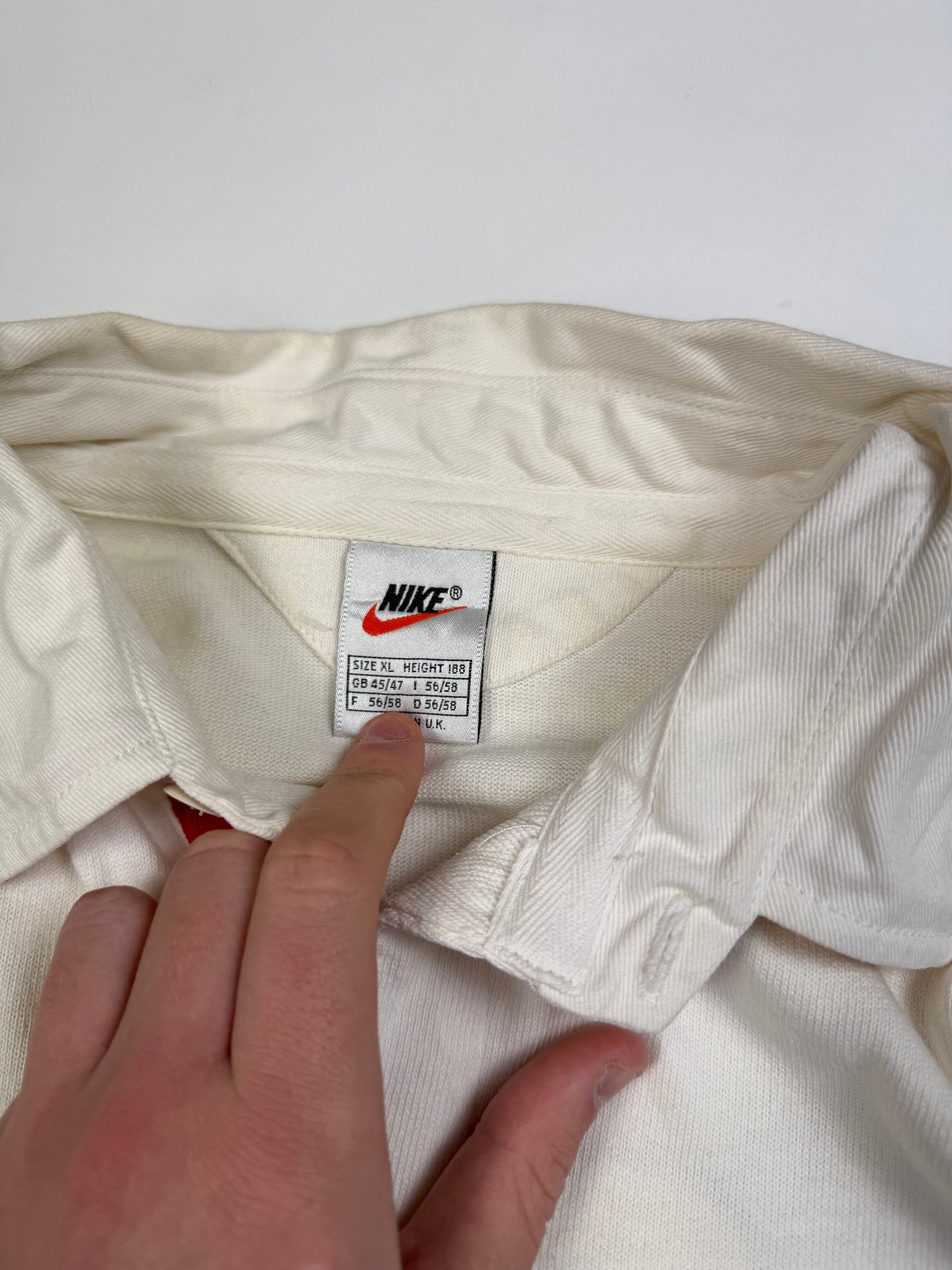Vintage England U21 1997-99 Nike rugby union shirt (XL)