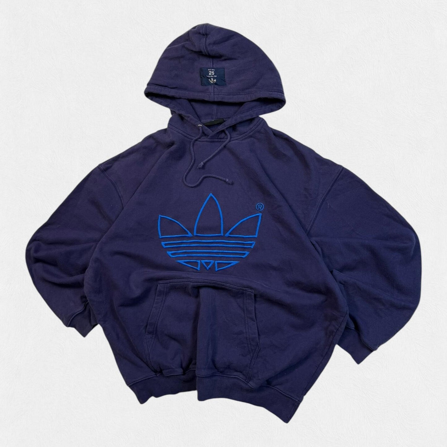 Vintage 90s adidas originals centre logo hoodie (L)