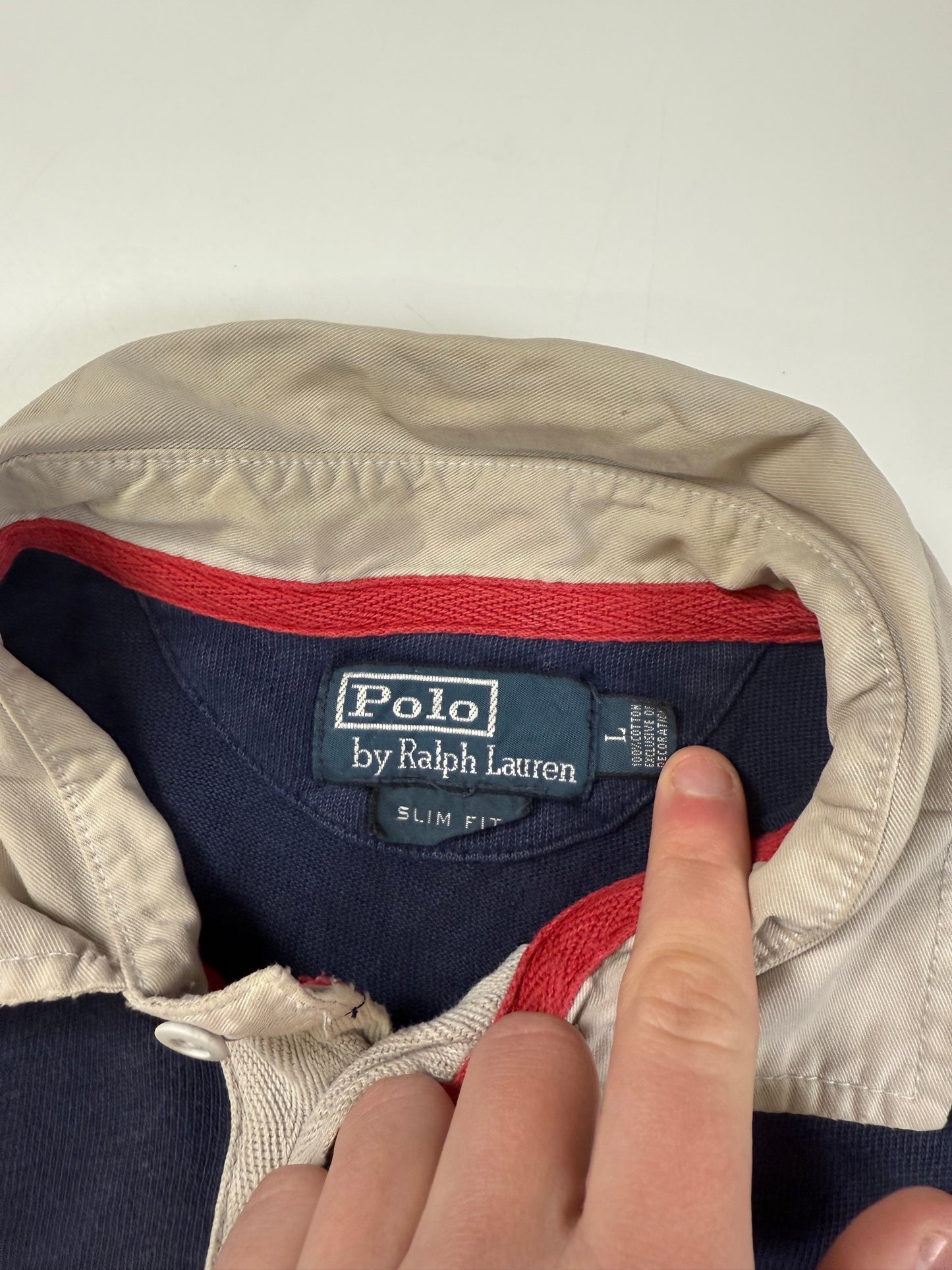 Vintage Polo Ralph Lauren l/s rugby polo shirt (L)