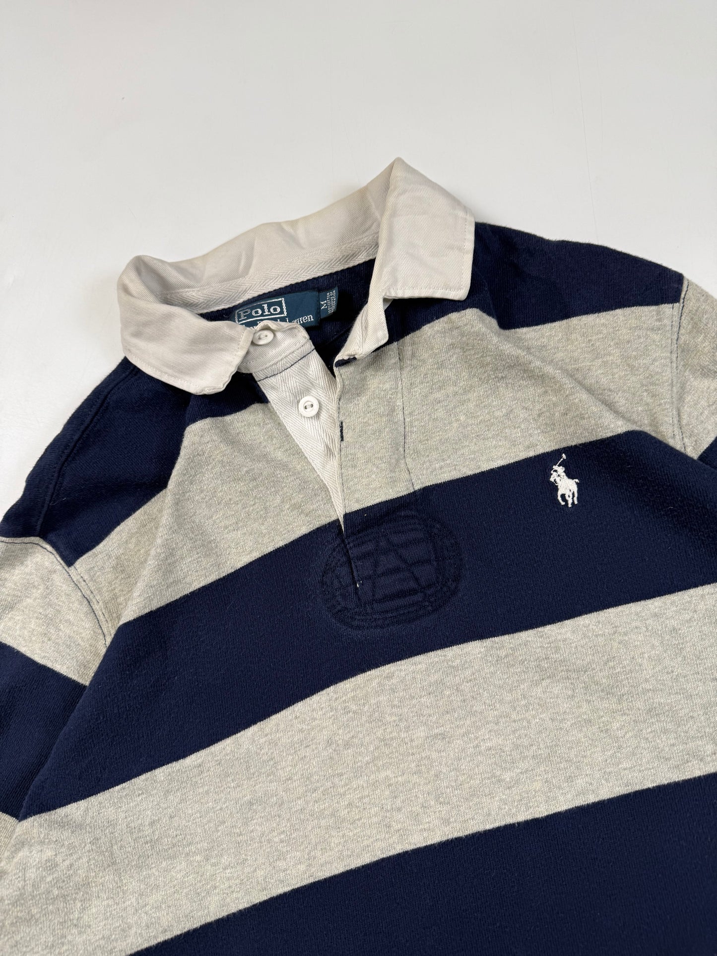 Vintage Polo Ralph Lauren striped rugby polo (M)