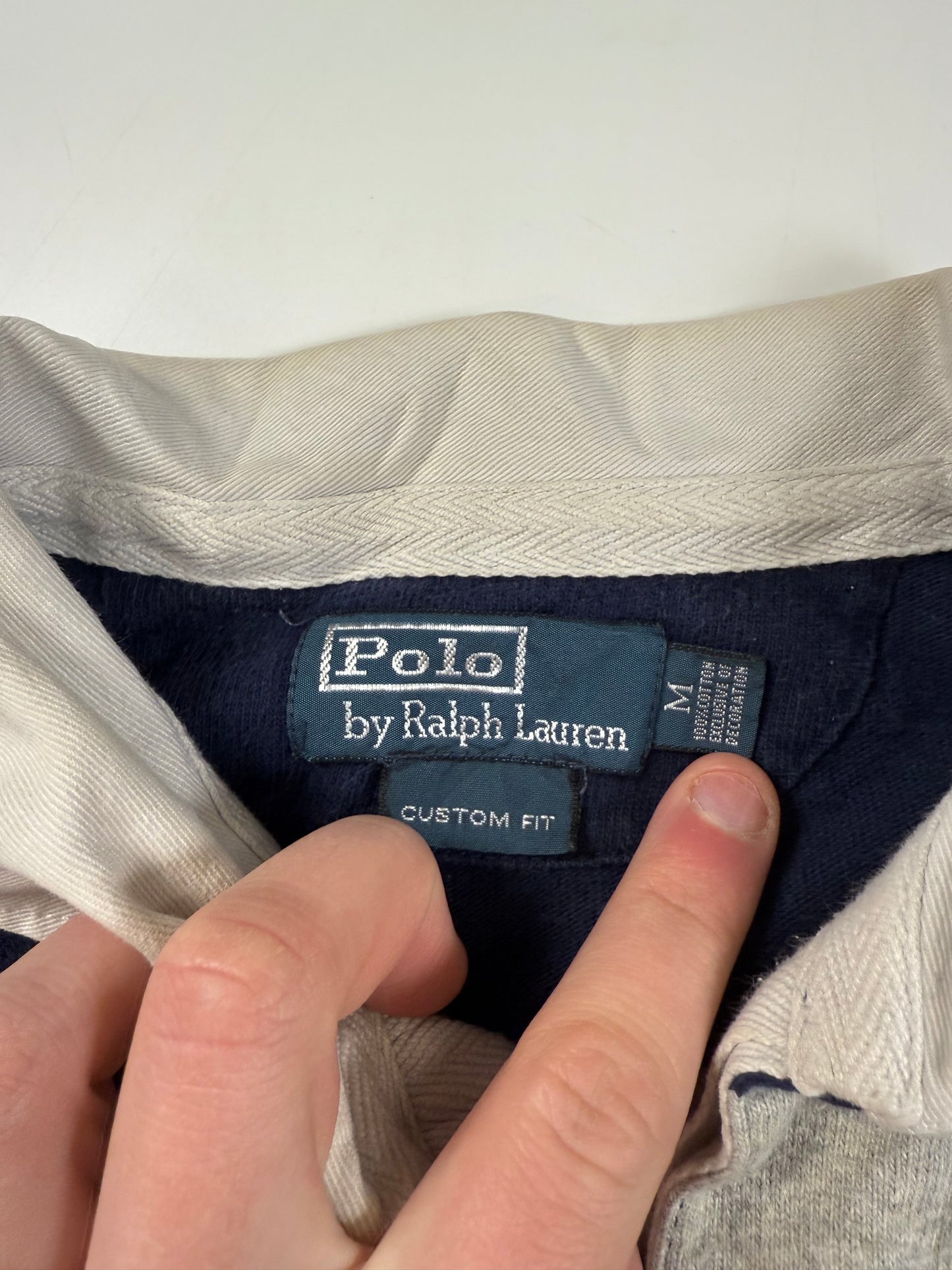 Vintage Polo Ralph Lauren striped rugby polo (M)