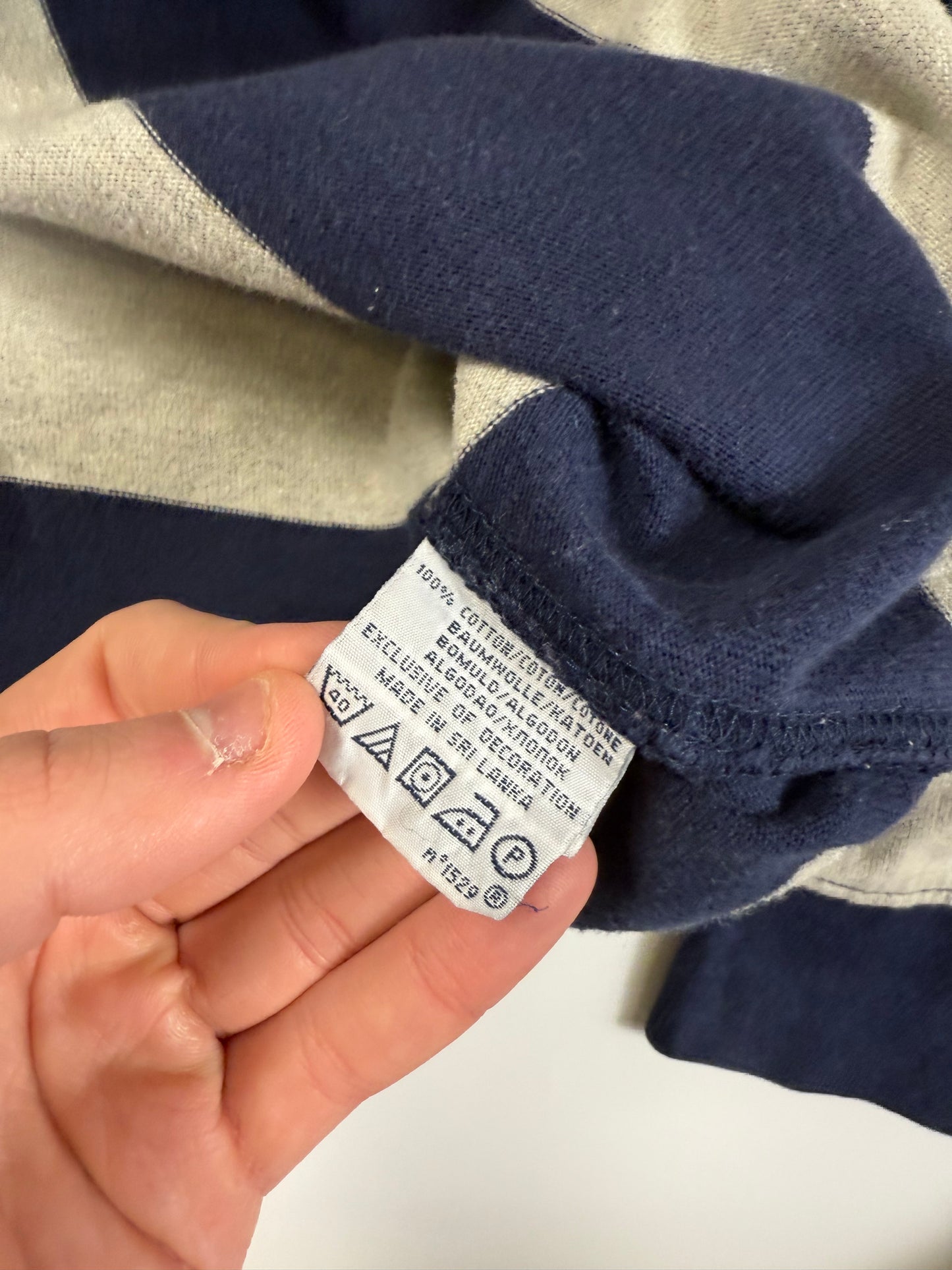 Vintage Polo Ralph Lauren striped rugby polo (M)