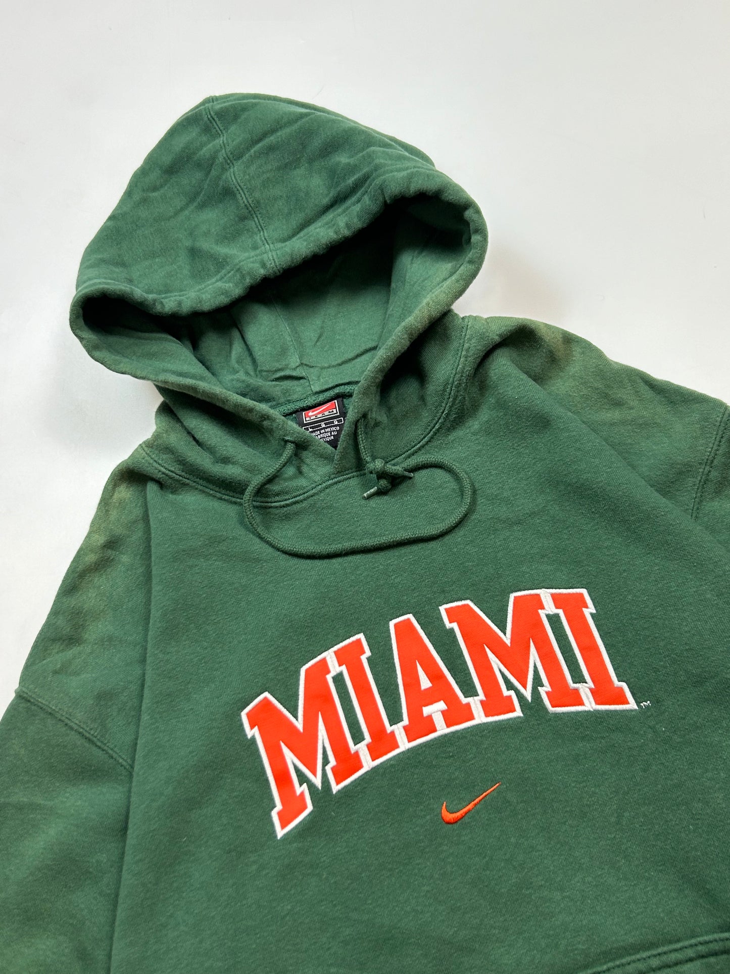 Vintage 90s Nike Miami centre swoosh hoodie (L)