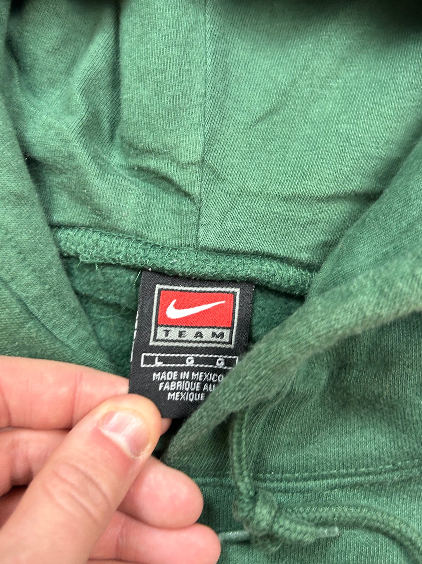 Vintage 90s Nike Miami centre swoosh hoodie (L)