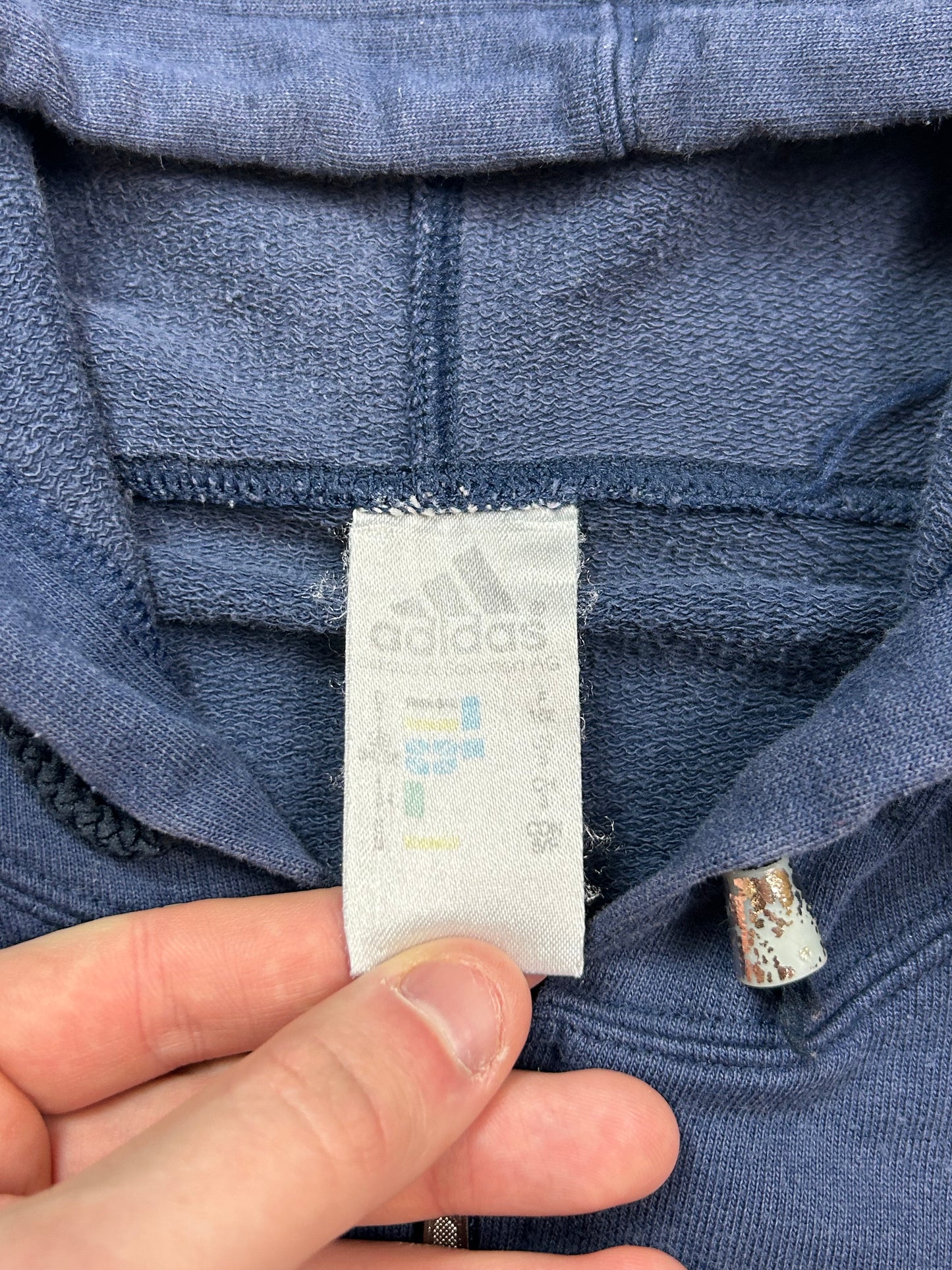 Vintage 90s Adidas full zip hoodie (S)