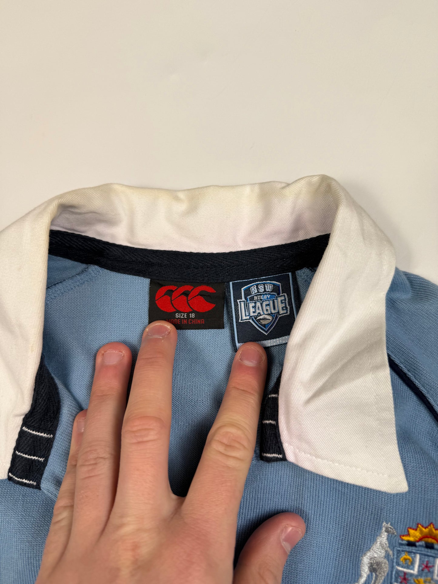 Vintage NSW Blues state of origin 2008 Canterbury rugby league shirt (18)