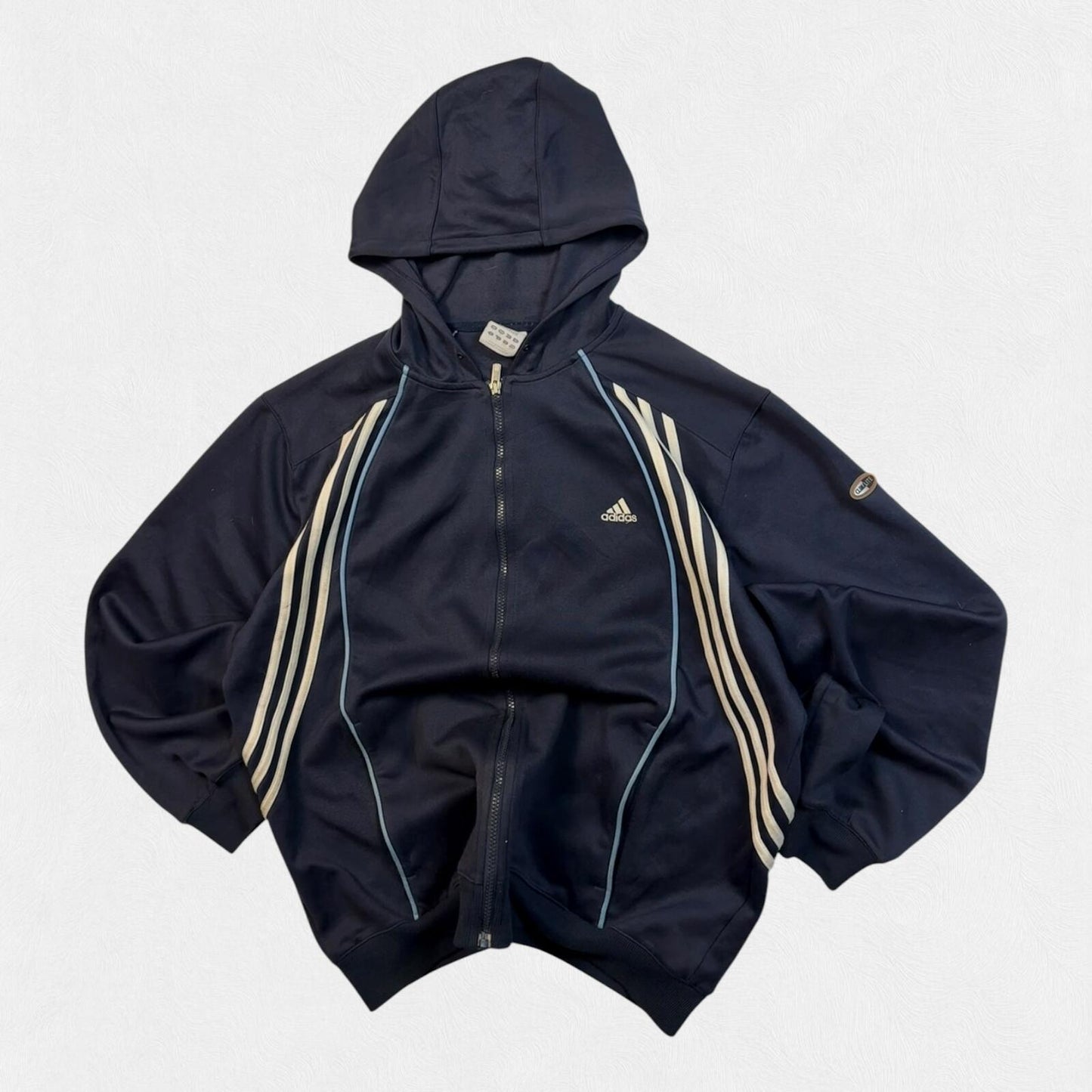 Vintage Y2K Adidas zip up hoodie (L)